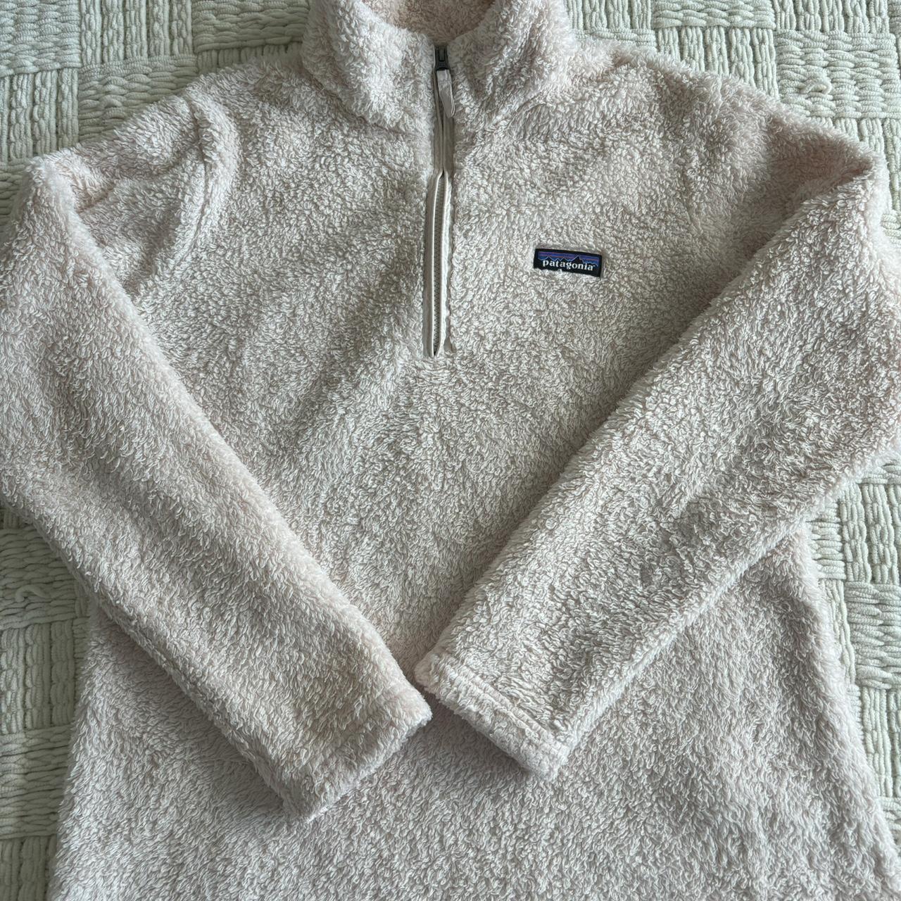 Patagonia Cream Sherpa Quarter Zip Sz Large