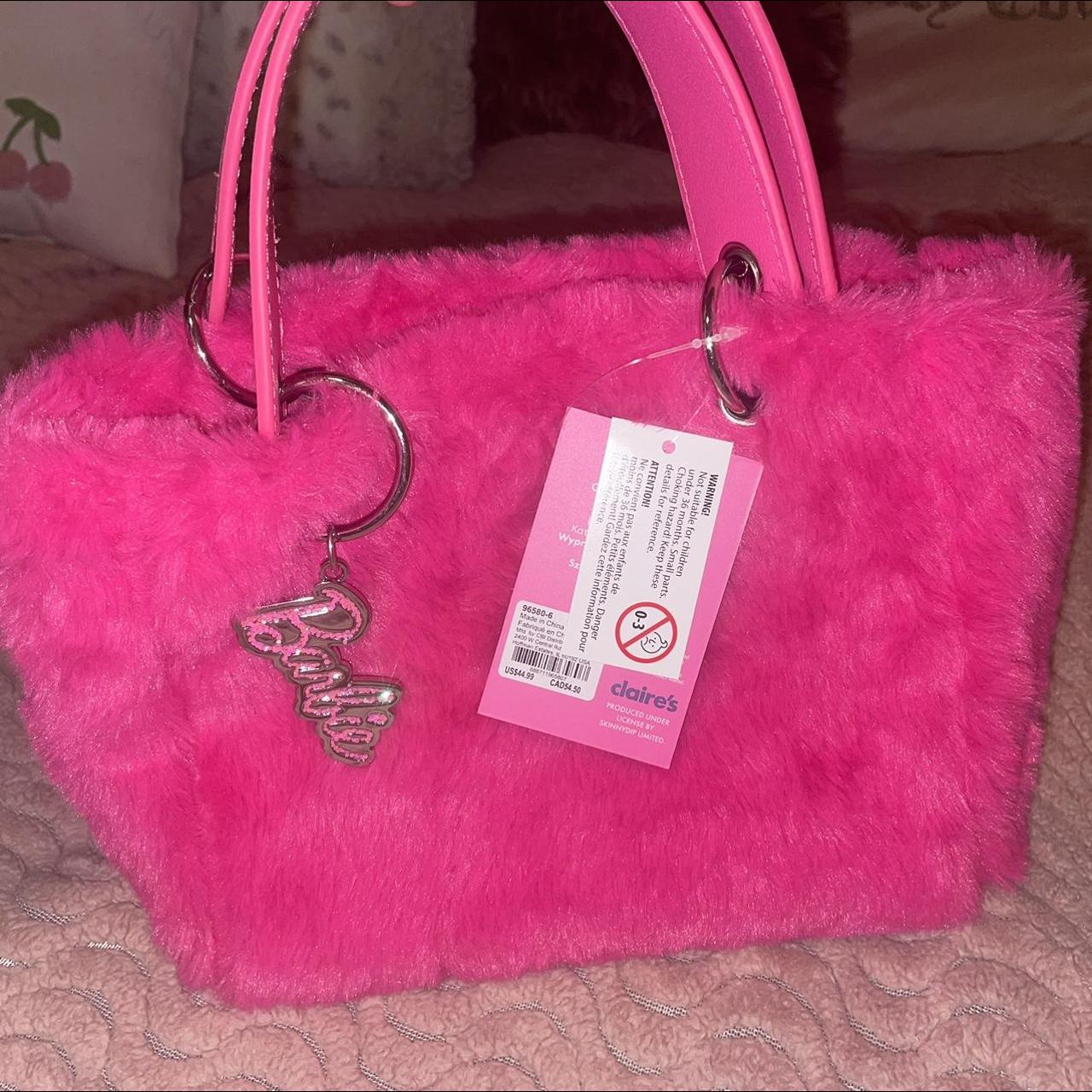 Barbie Pink selling Furry Tote Bag