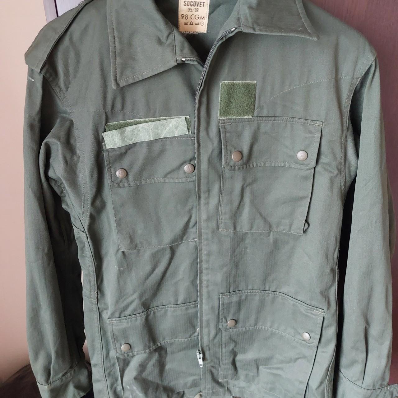 Vintage men military jacket size L #vintage #french... - Depop