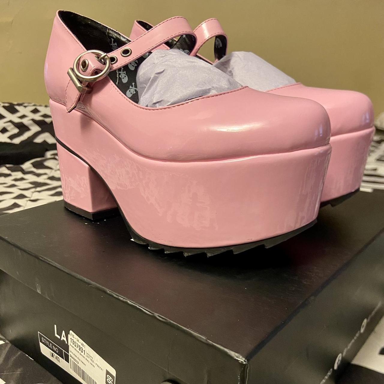 dolls kill pink platforms