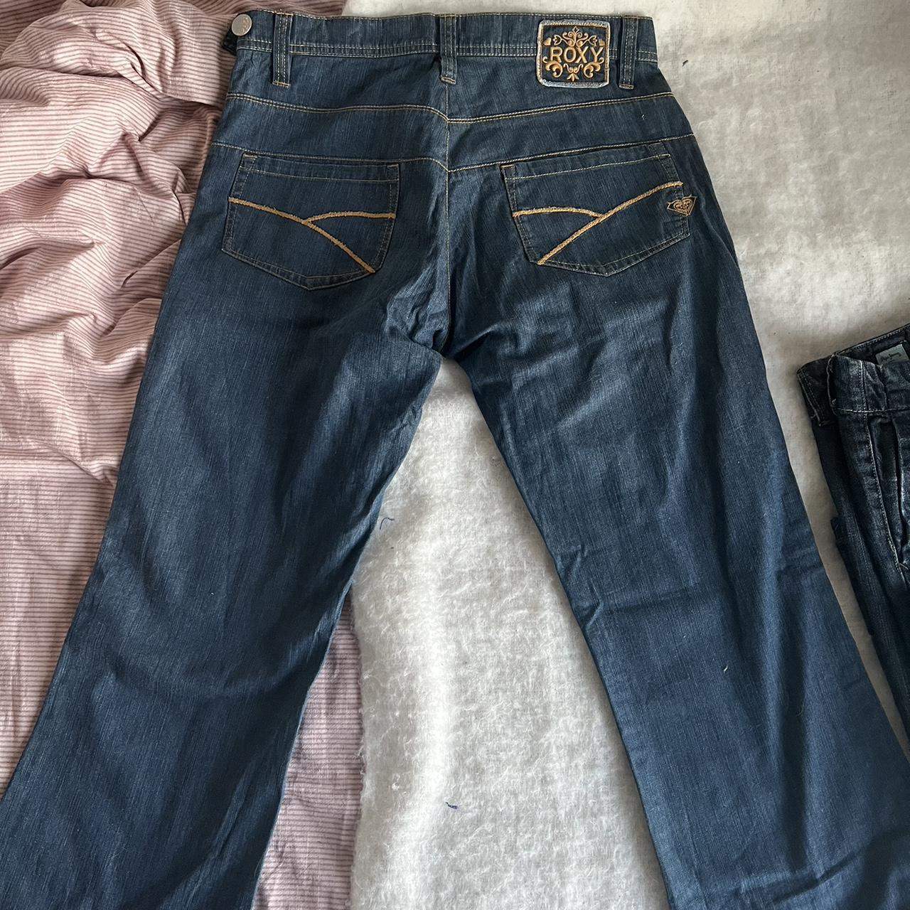 Roxy Women's Navy Jeans | Depop