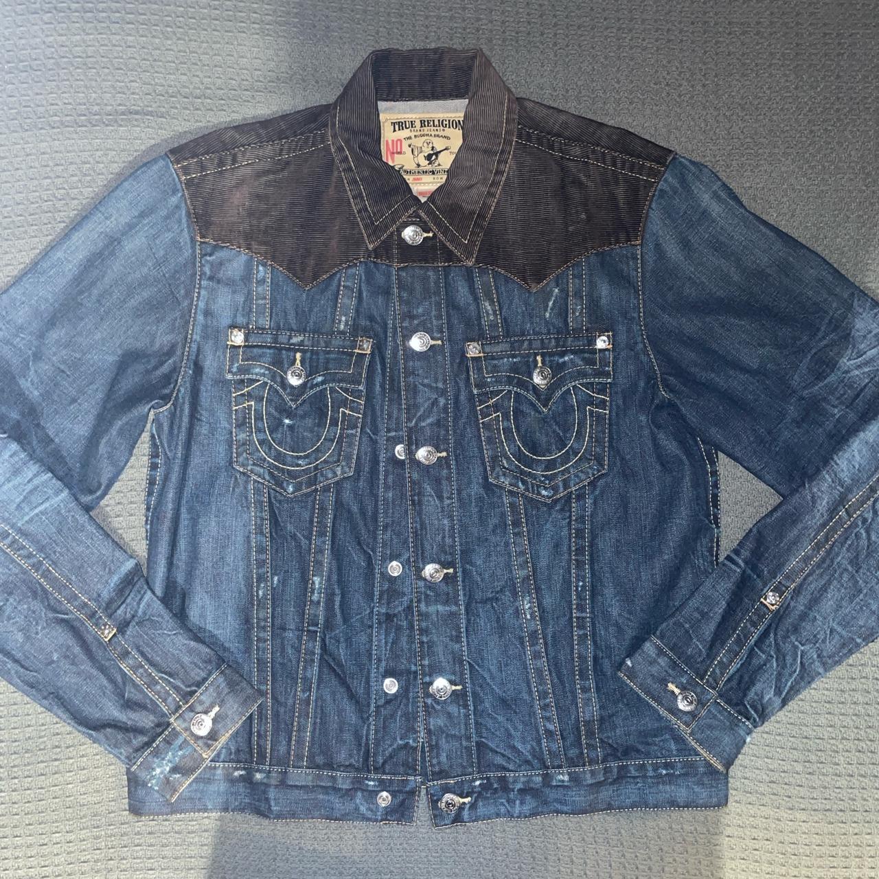 Vintage true religion jimmy jacket Corduroy and... - Depop