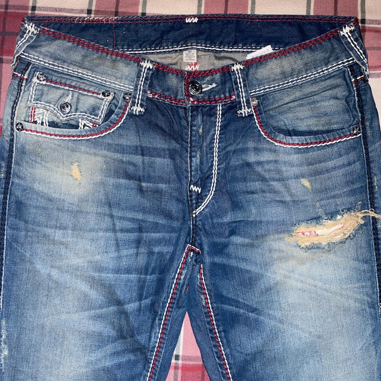 True religion Mega T jeans Size 32 Extra thick... - Depop