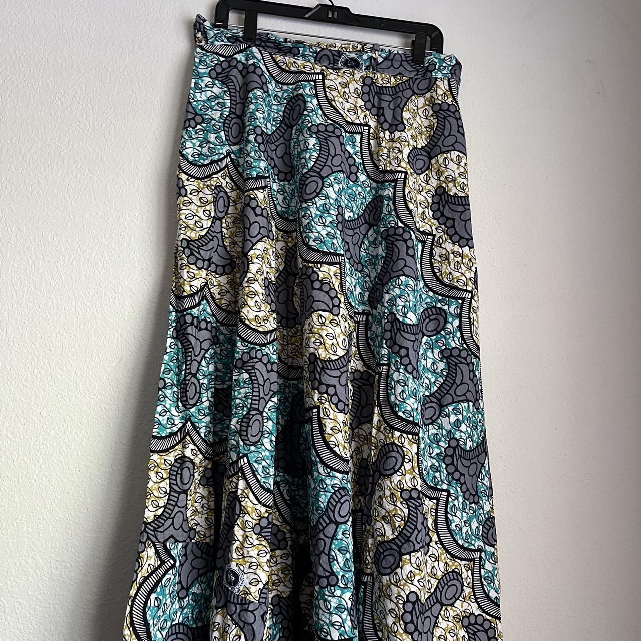 African print wrap skirt , Damage pictured, 4 feet...