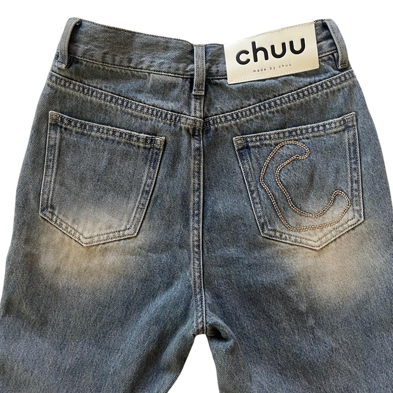 high waisted flared jeans from korean brand chuu... - Depop