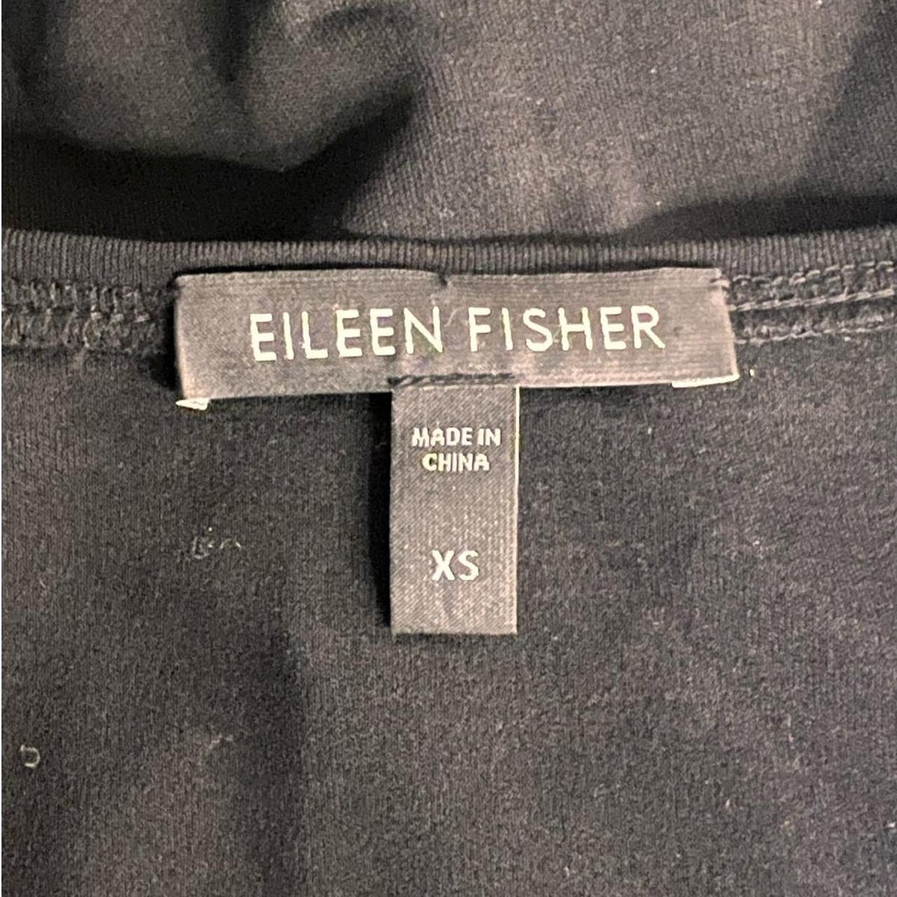 Eileen Fisher S black silk tank dress Drape-y, - Depop