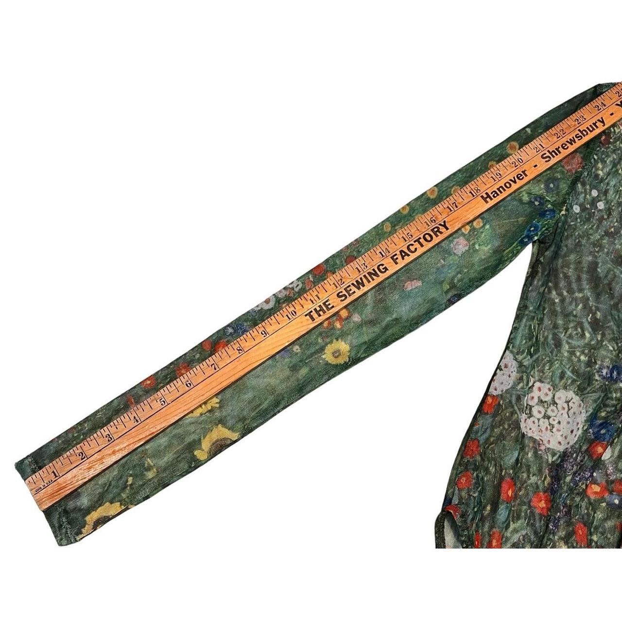 Zara Sheer Bodysuit Gustav Klimt Farm Garden with... Depop