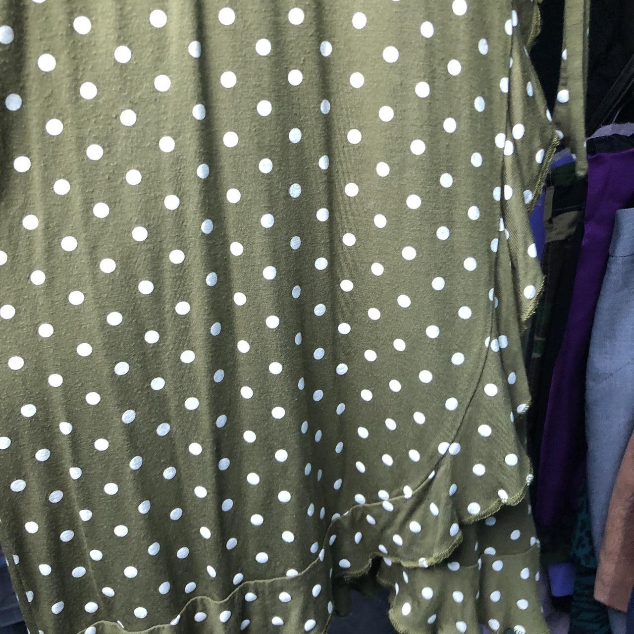 QED London Women's White and Khaki Dress Depop