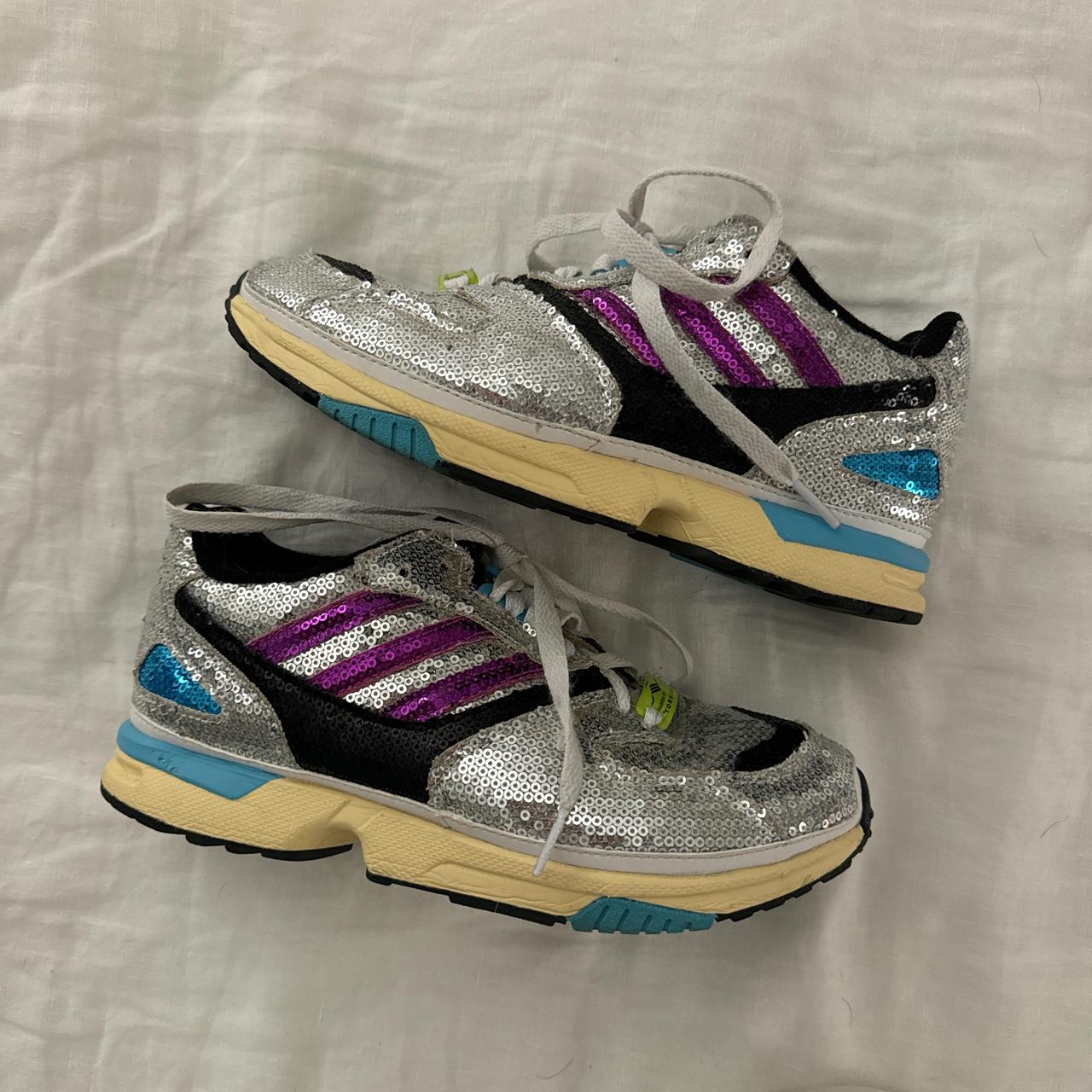 Adidas Torsion ZX 4000C Glitter Silver Women s. Depop