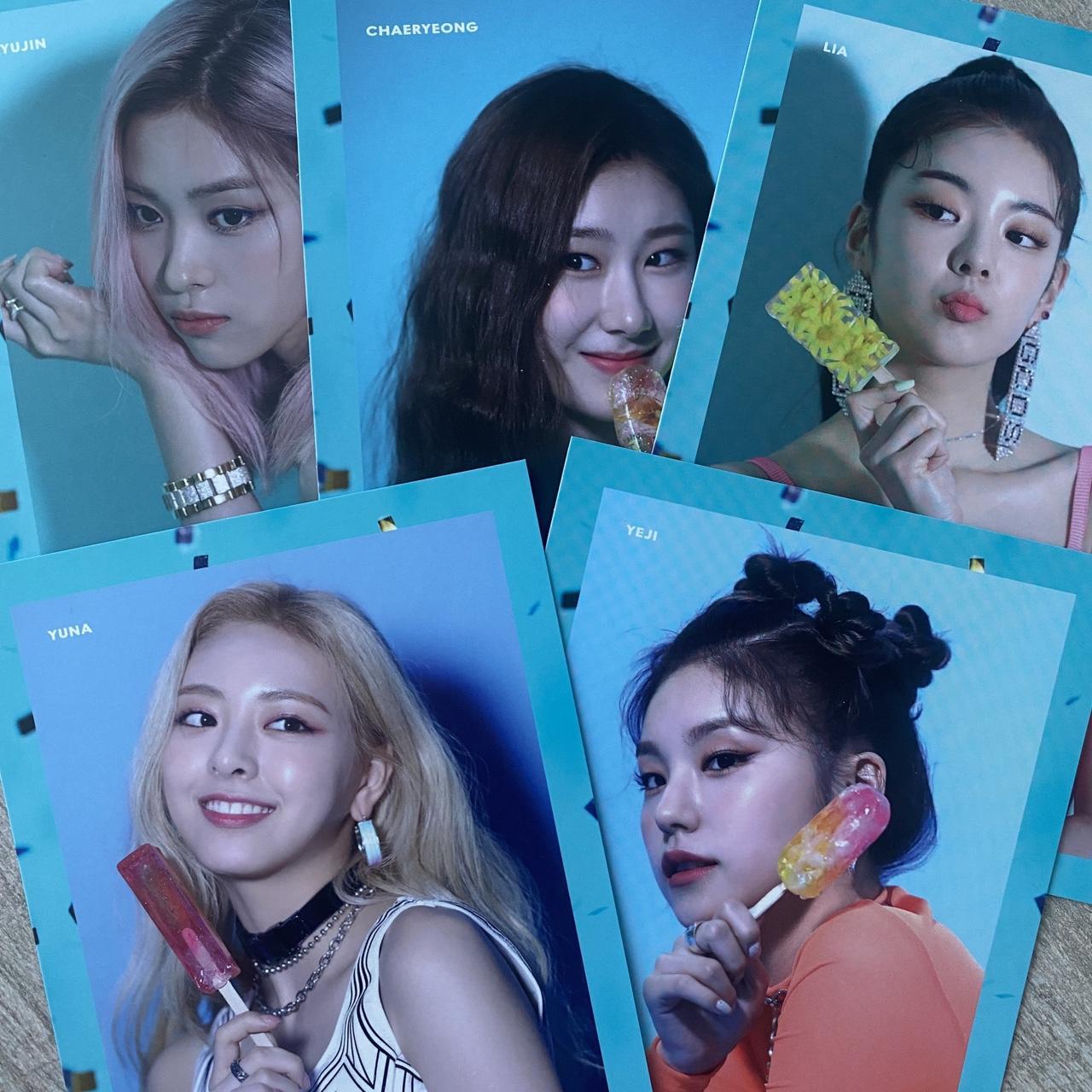 itzy itz icy pob includes: 5 member postcards itz Depop itzy itz icy pob includes: 5 member postcards itz Depop