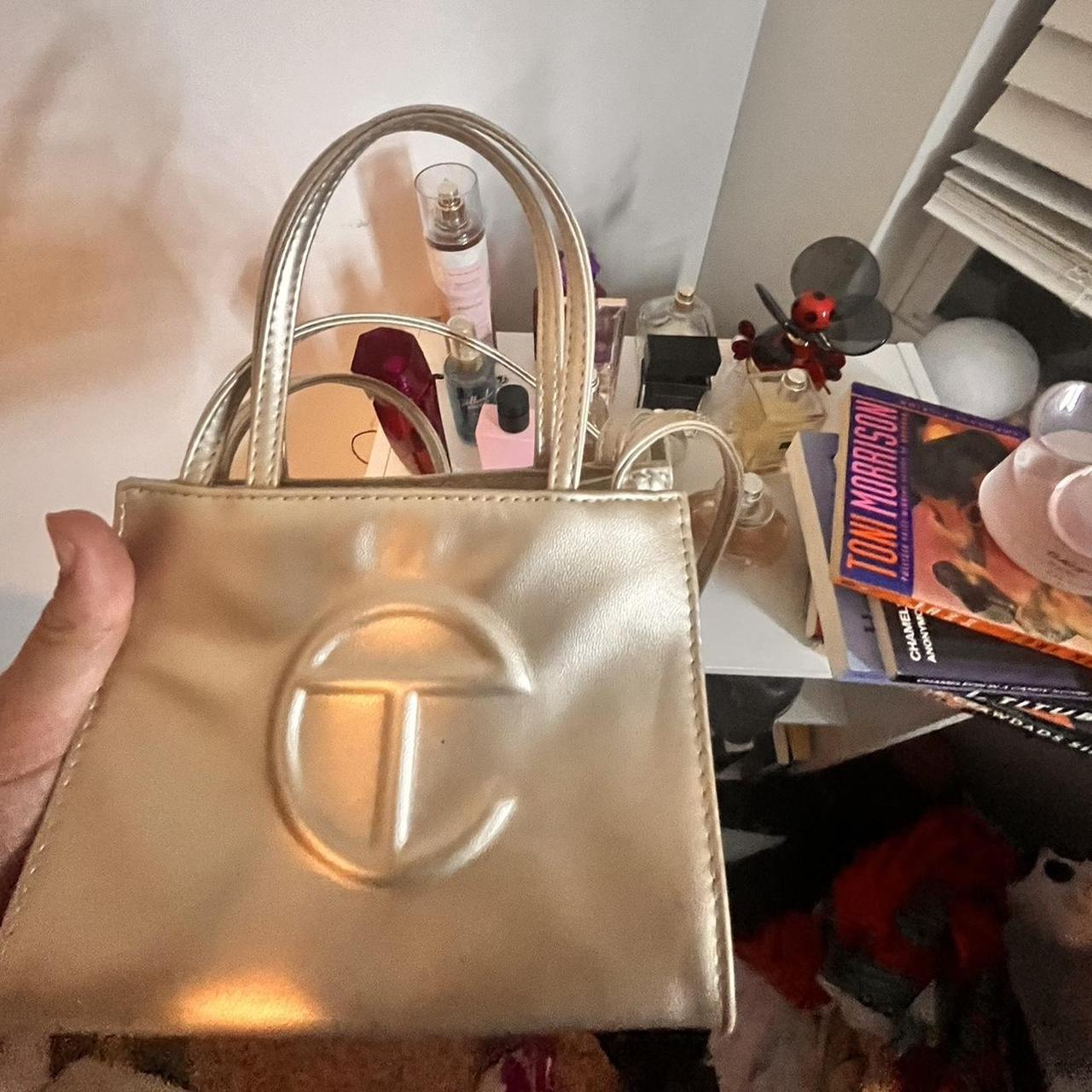 Telfar best sale bag gold