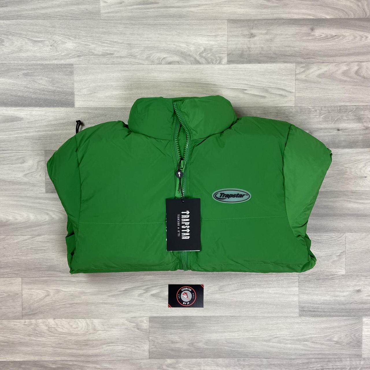 Trapstar Hyperdrive Puffer Jacket Green/Black... Depop