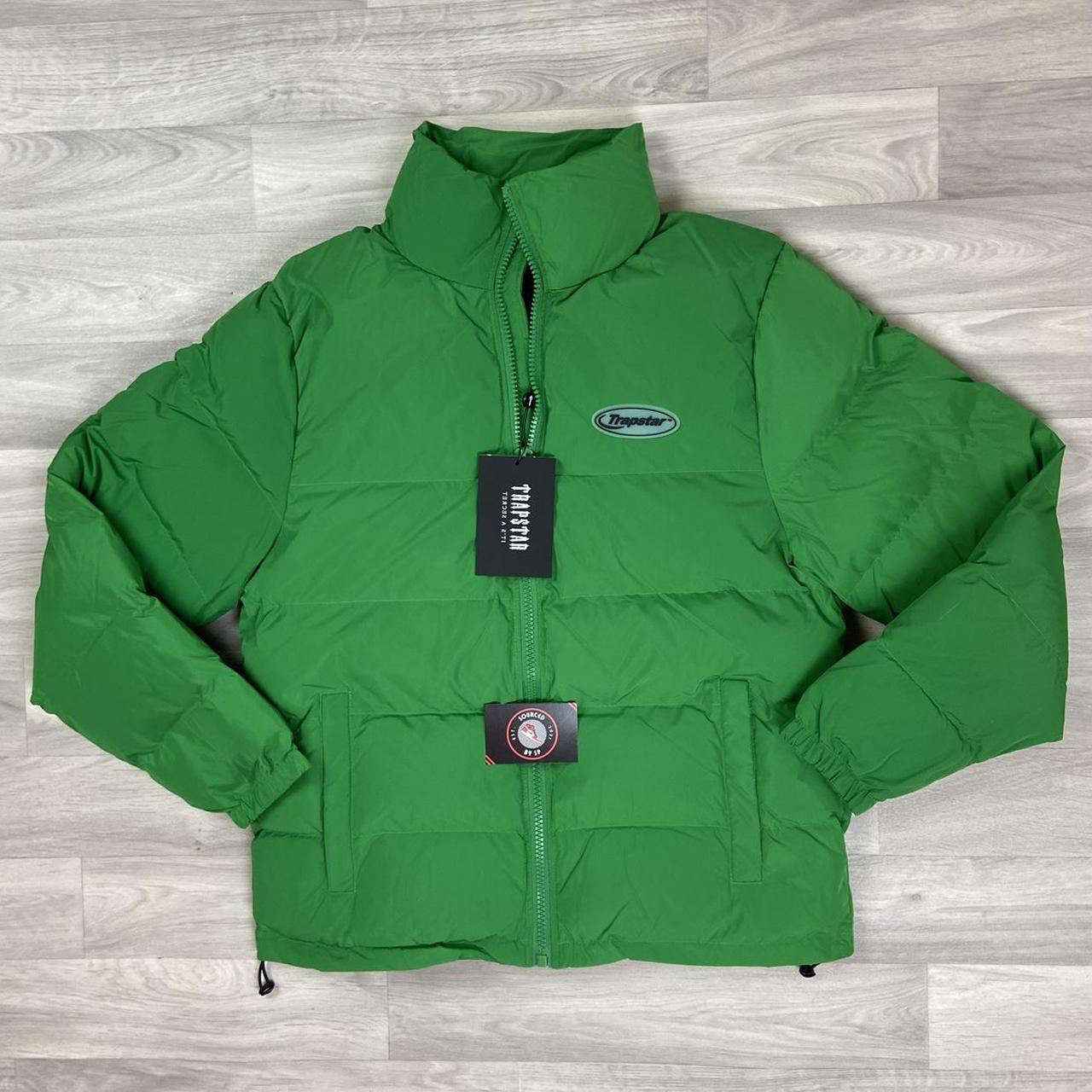 Trapstar Hyperdrive Puffer Jacket - Green/Black... - Depop