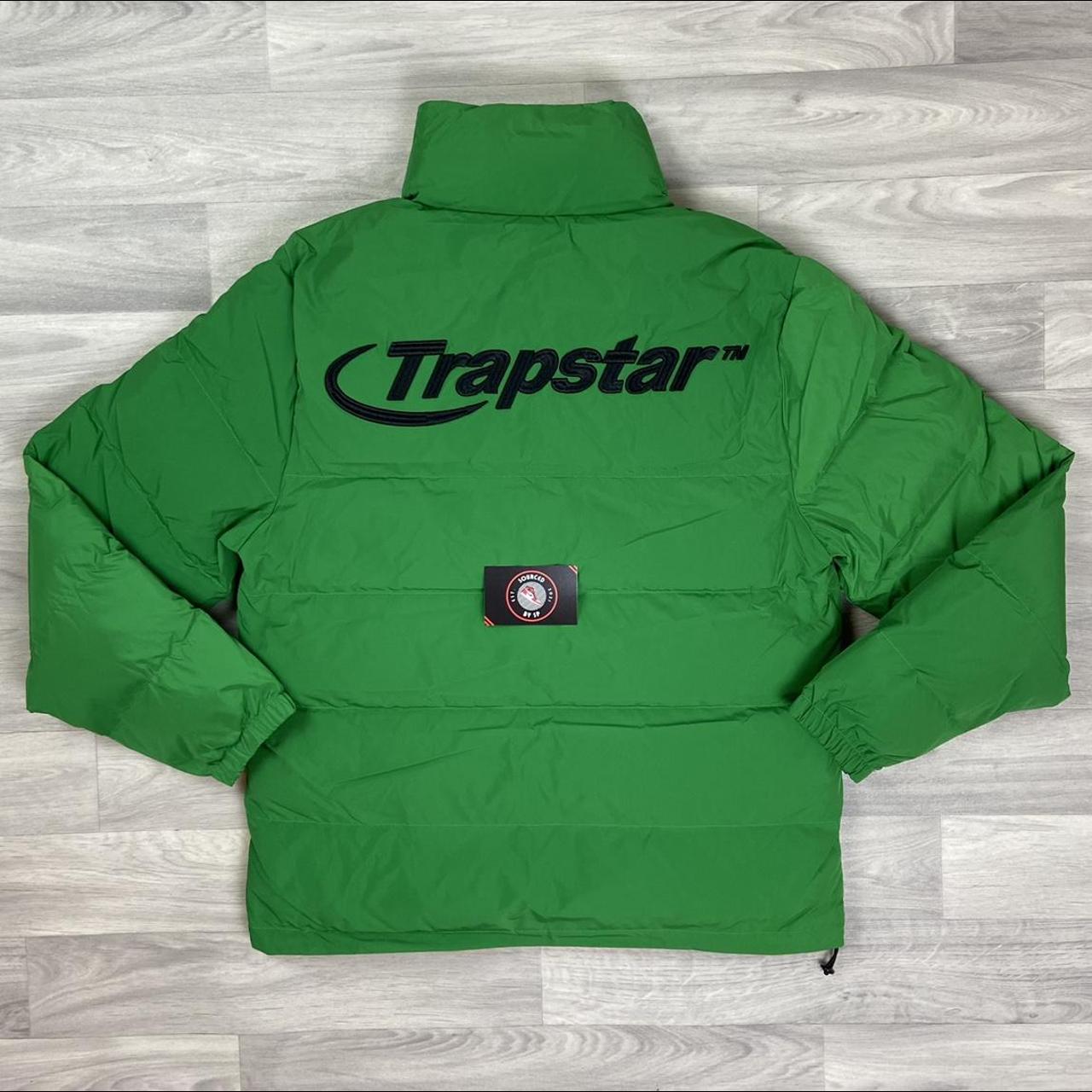 Trapstar Hyperdrive Puffer Jacket Green/Black... Depop
