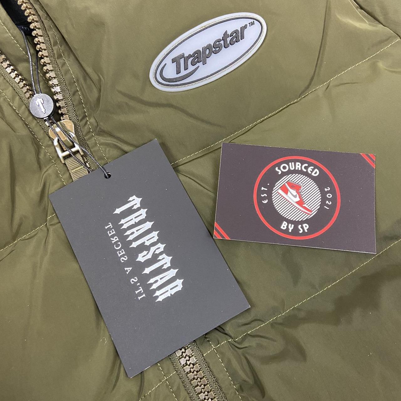 Trapstar Men's Khaki and Black Jacket | Depop