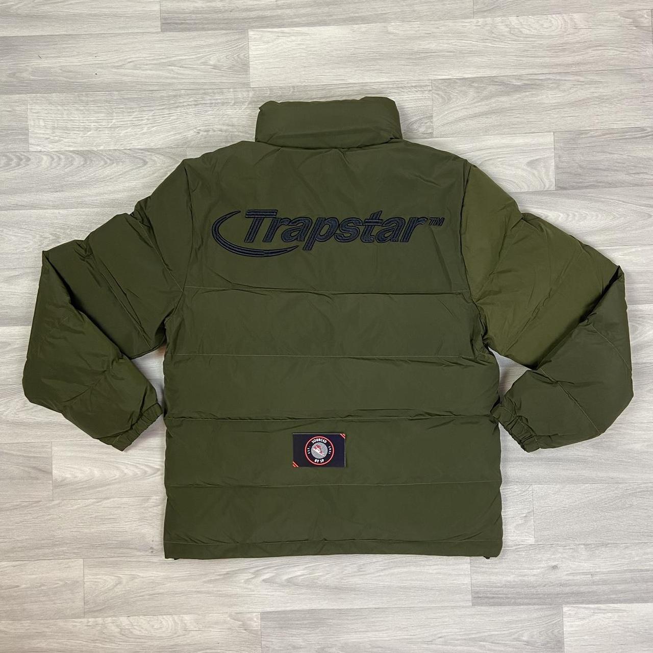 Trapstar Men's Khaki and Black Jacket | Depop