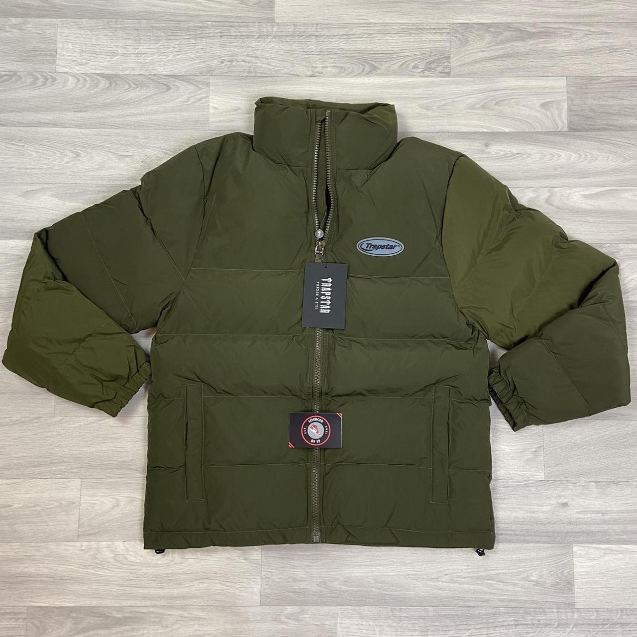 Trapstar Men's Khaki and Black Jacket Depop