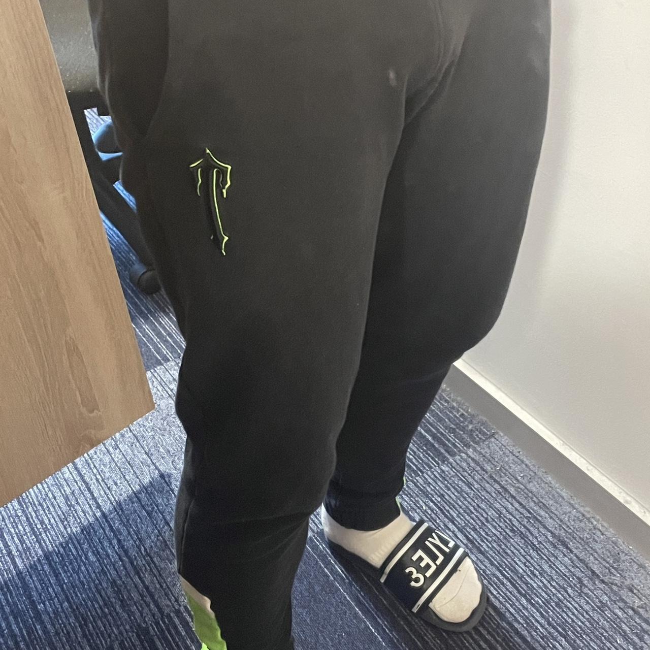 Trapstar Men's Black and Green Joggerstracksuits Depop