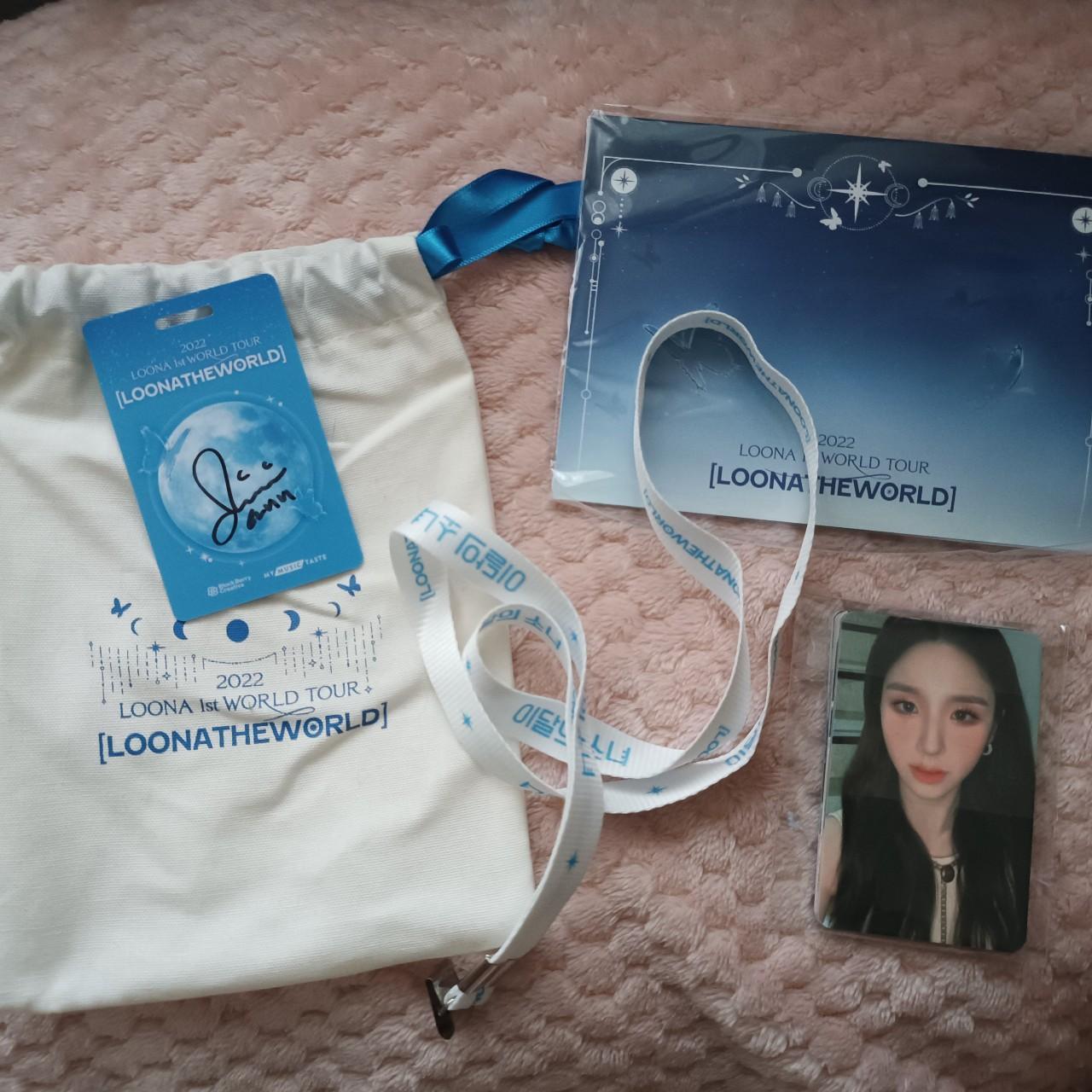 LOONA World Tour Haseul Photocard Signed Lanyard + shops Pouch and Postcard