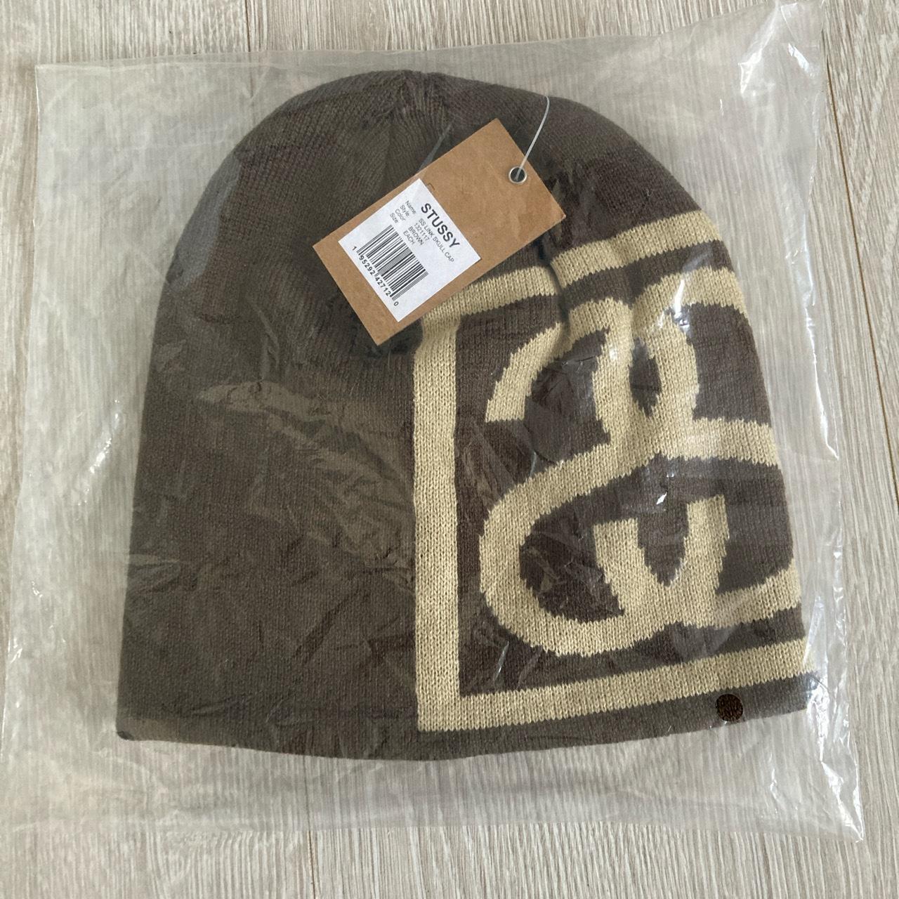 STUSSY SS LINK SKULL CAP BROWN-