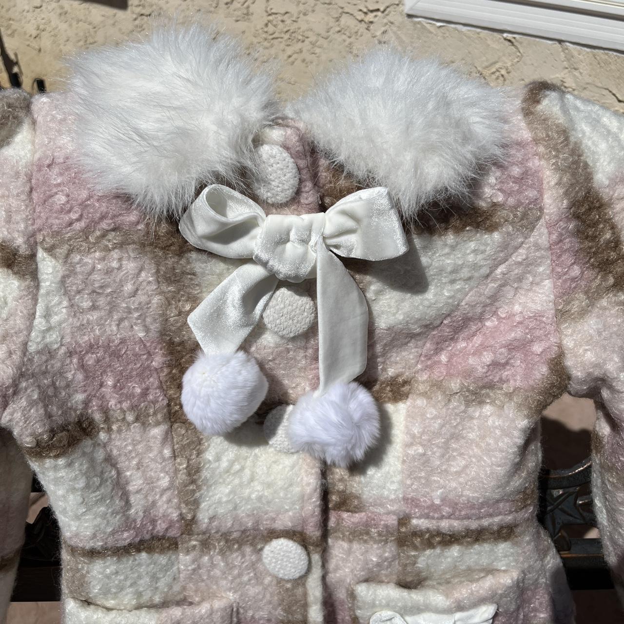 Sankousan coat from Japan! Cute Pink white and... - Depop