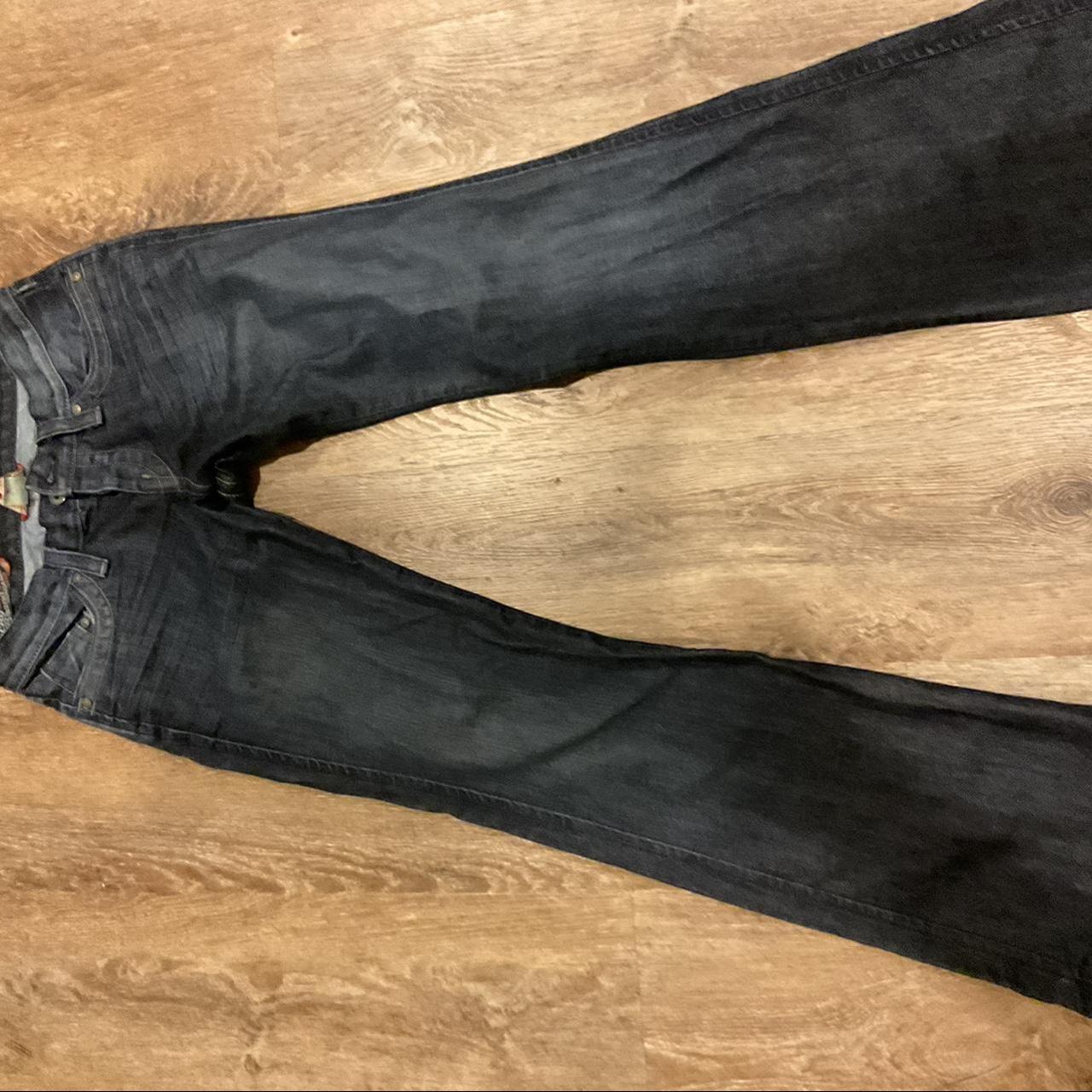 lucky brand lowrise jean size 27” best fits a size... - Depop