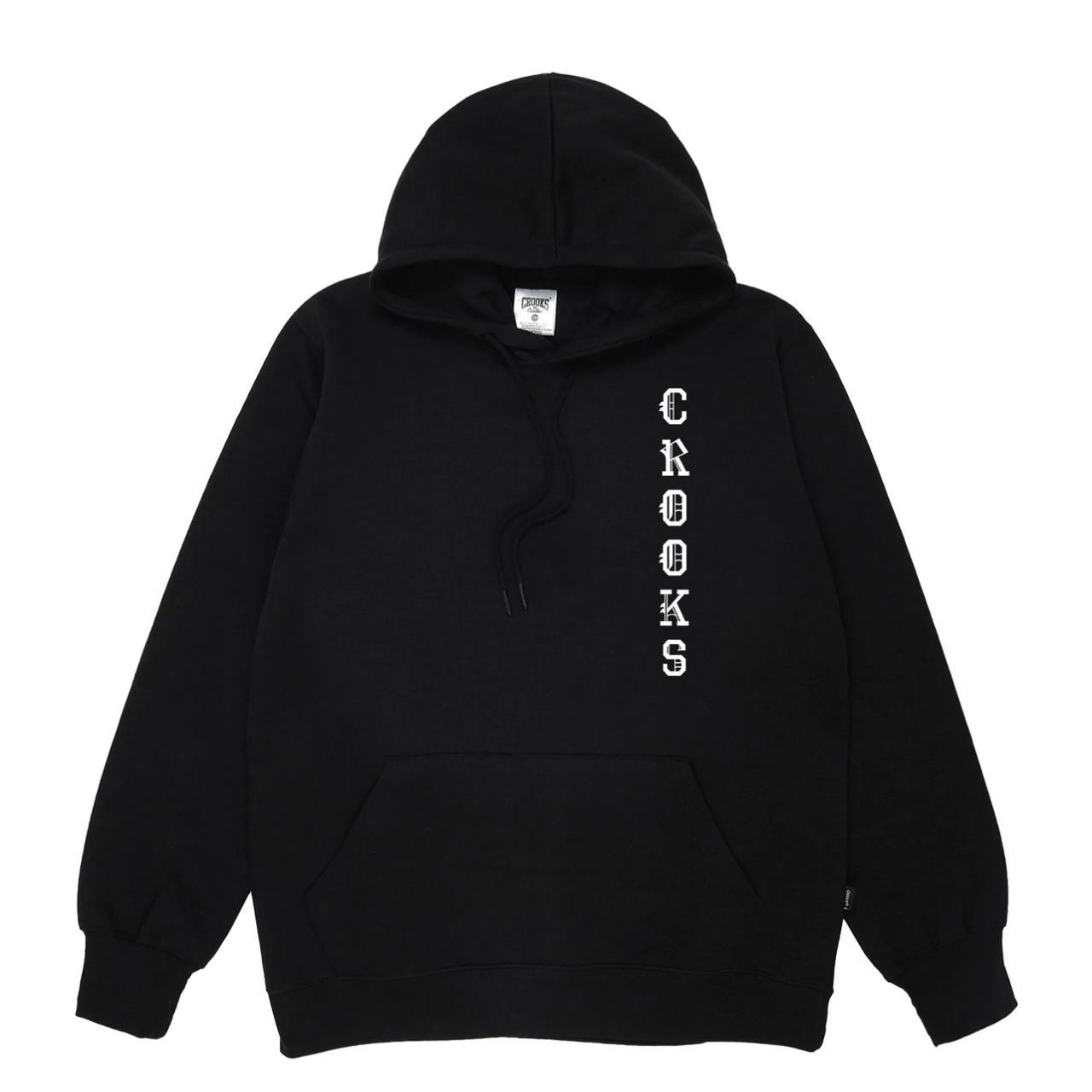 Crooks & Castles Men's Black And White Hoodie 