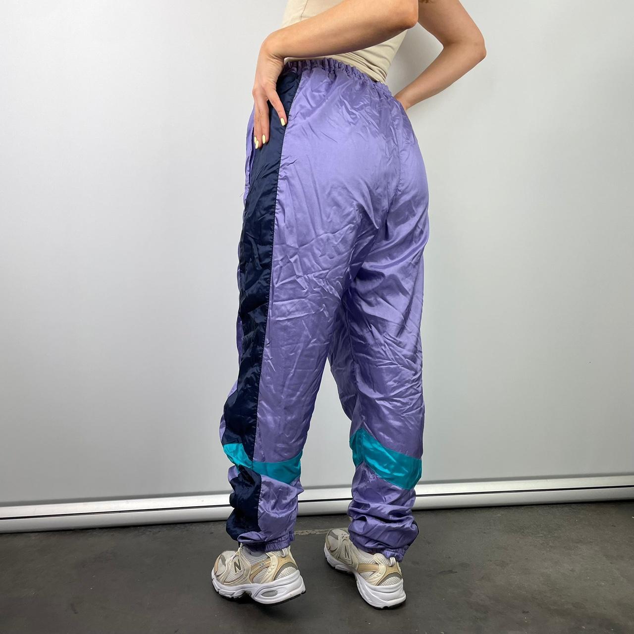 Adidas Purple Embroidered Spell Out Track Pants • - Depop