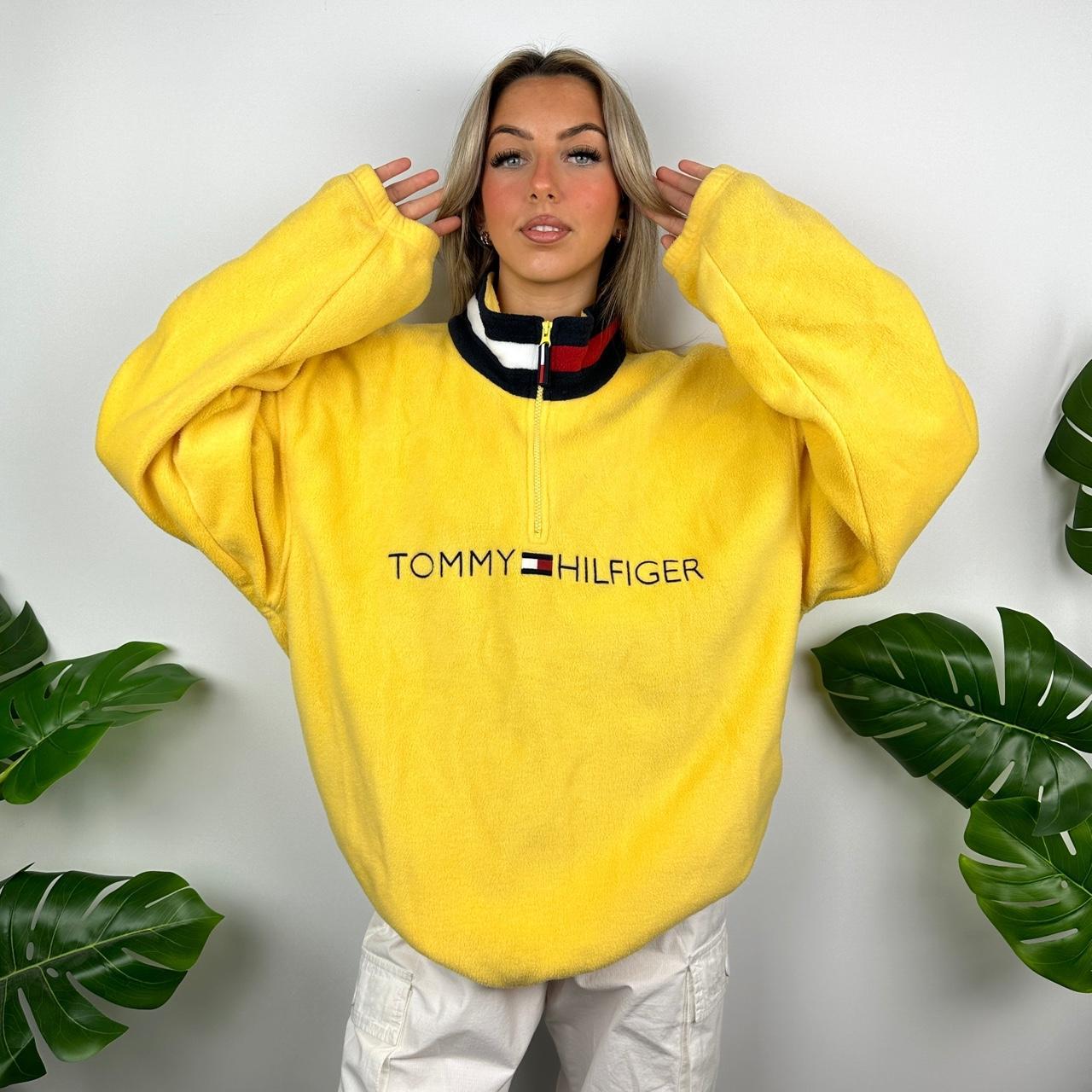 Yellow tommy clearance hilfiger quarter zip