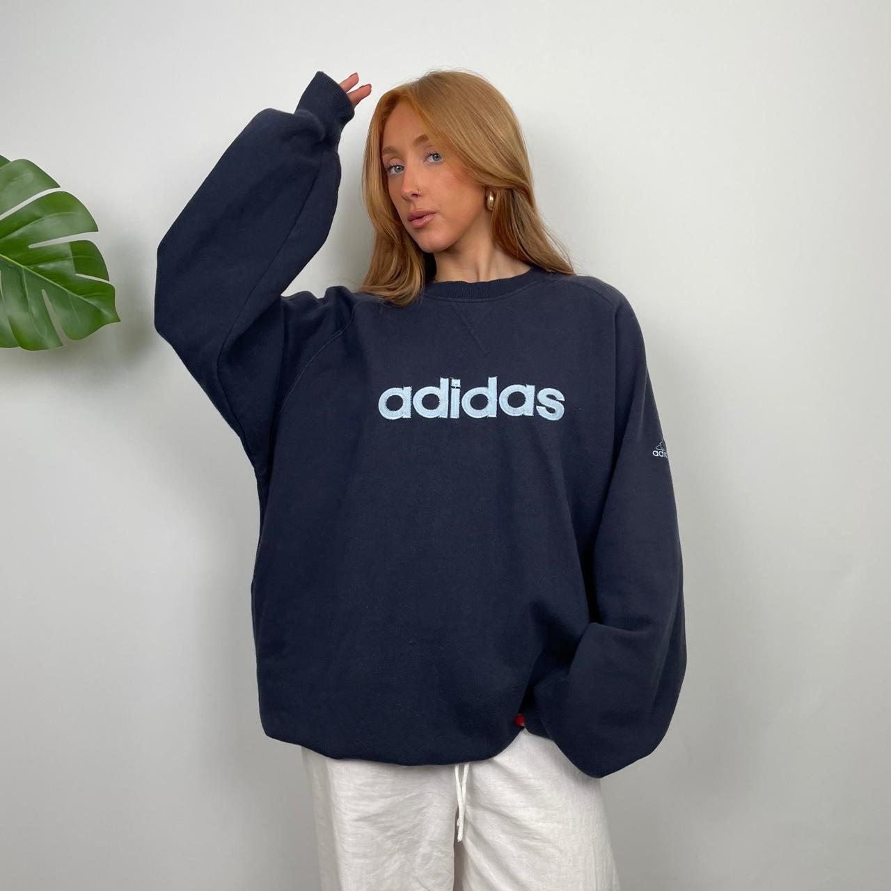 Adidas embroidered sweatshirt hotsell