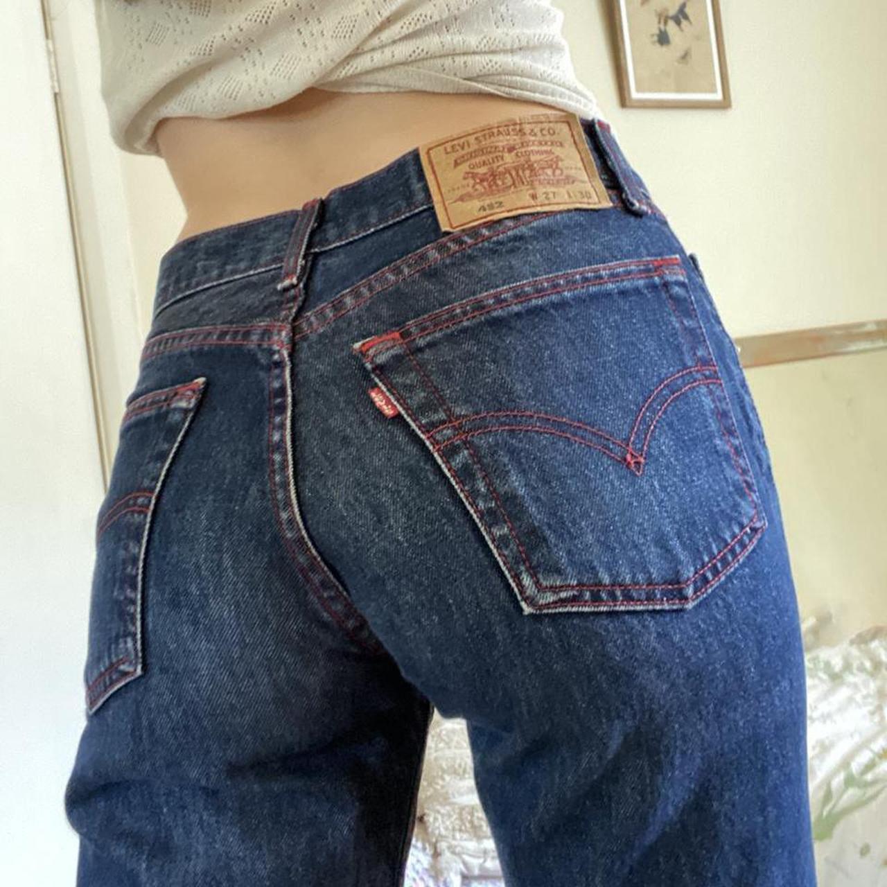 💌 perf Levi’s 452! 💌 ~ perfect levi’s with red... - Depop