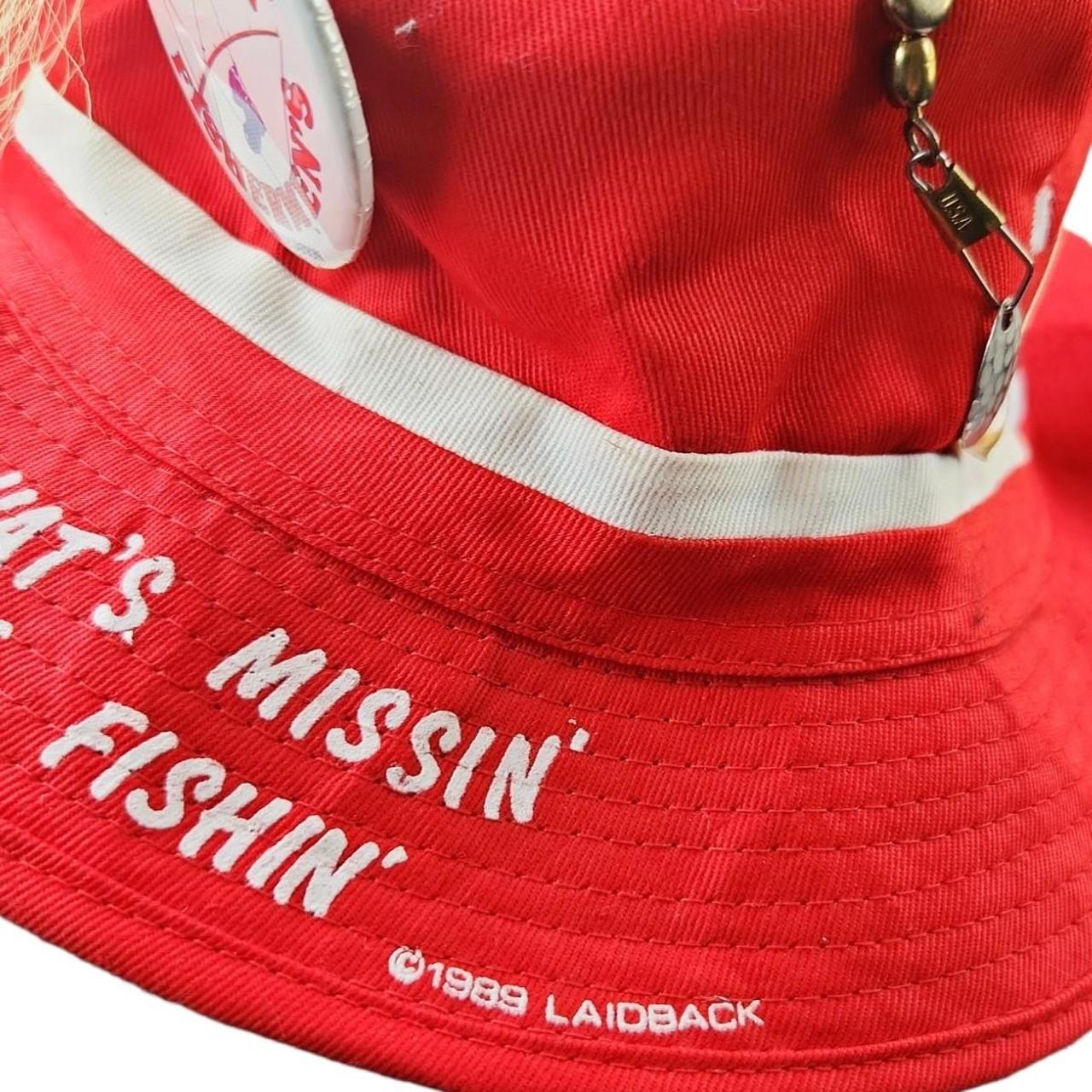 NOS VTG Rare 80s Laidback Fishermen's Hat Vintage - Depop