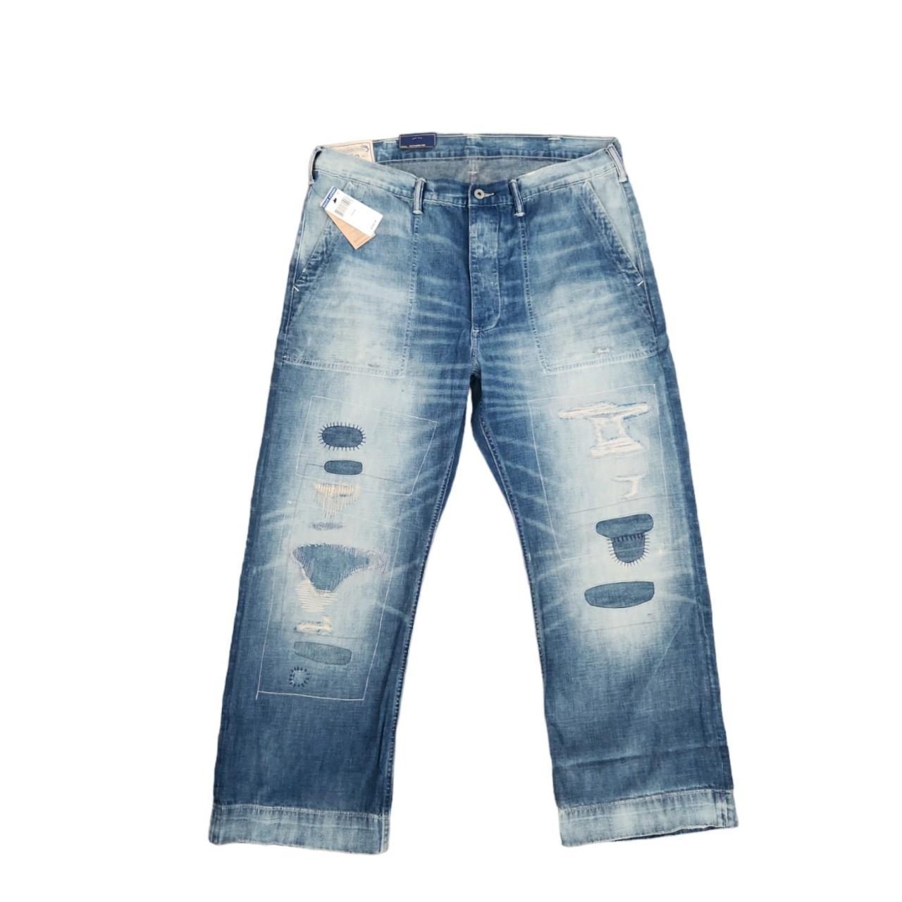 Polo Ralph Lauren patchwork boyfriend jeans - Blue