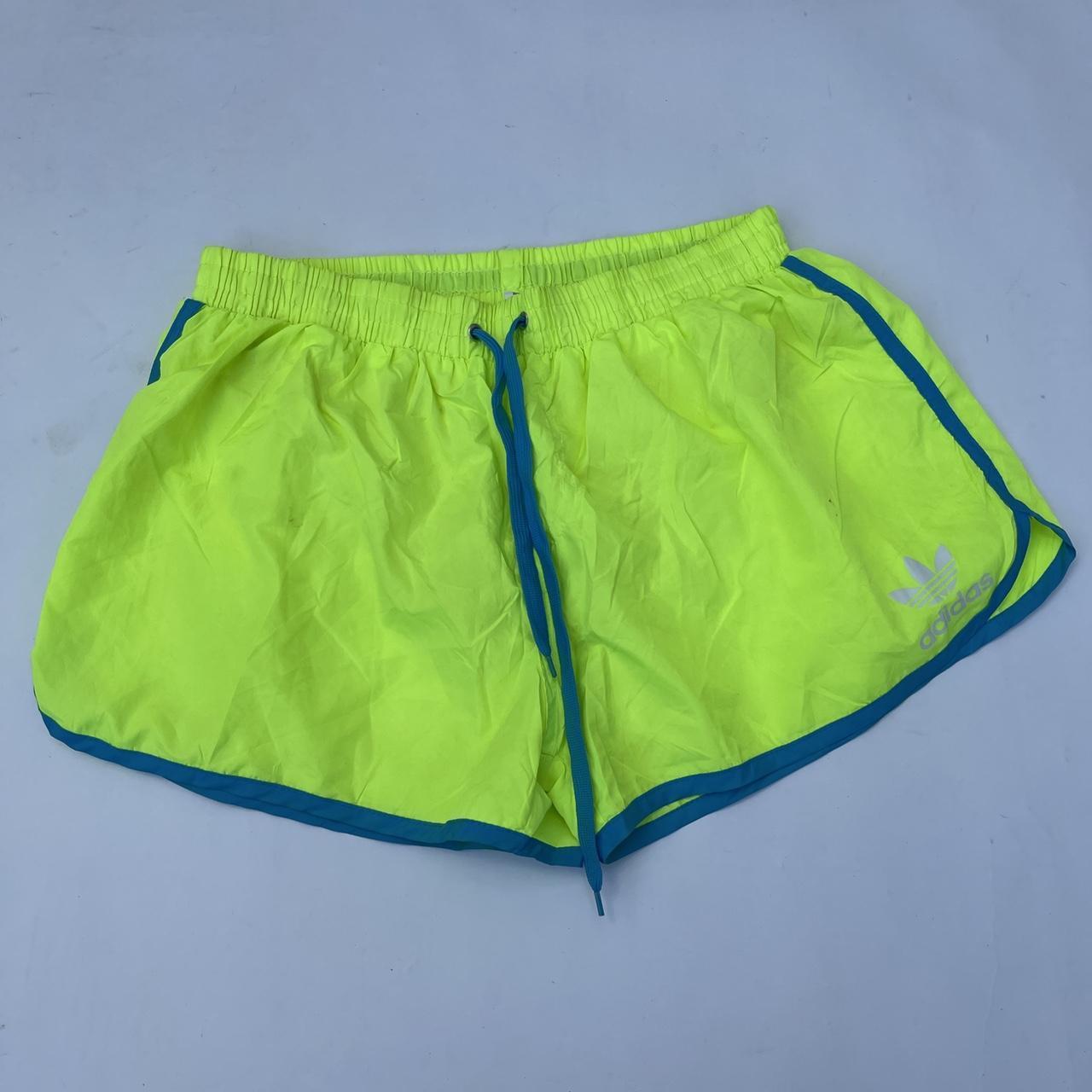 NEON GREEN ADIDAS SHORTS WOMENS MEDIUM 🔥3 FOR Depop