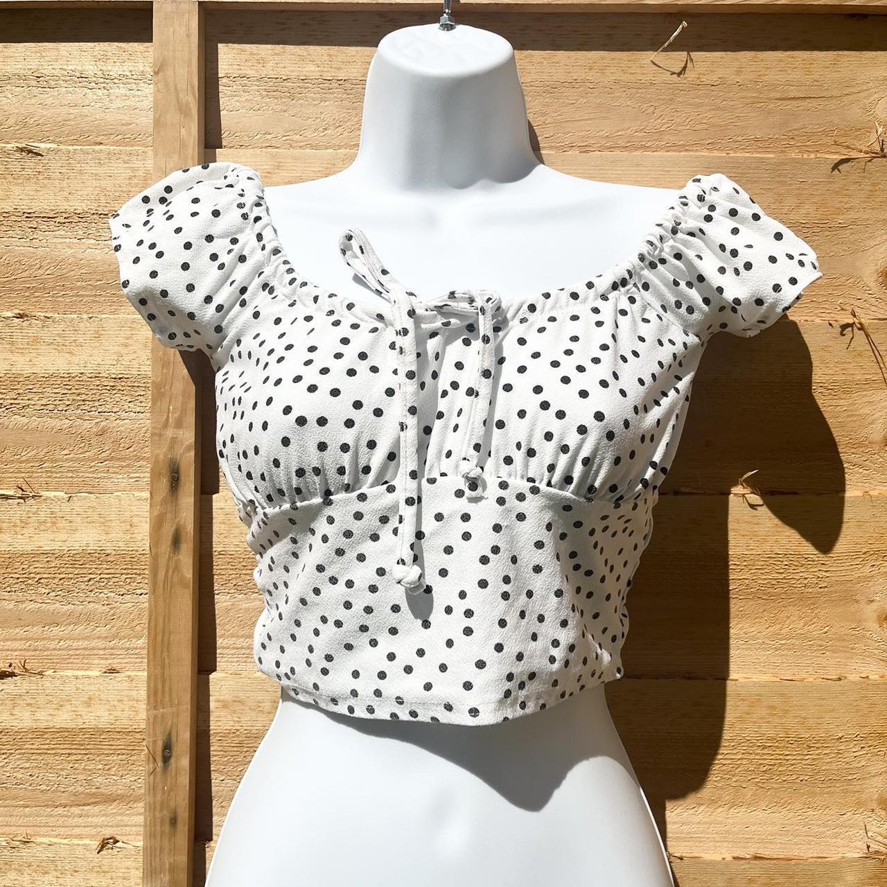 Pretty little thing PLT polka dot crop top 6 - Depop