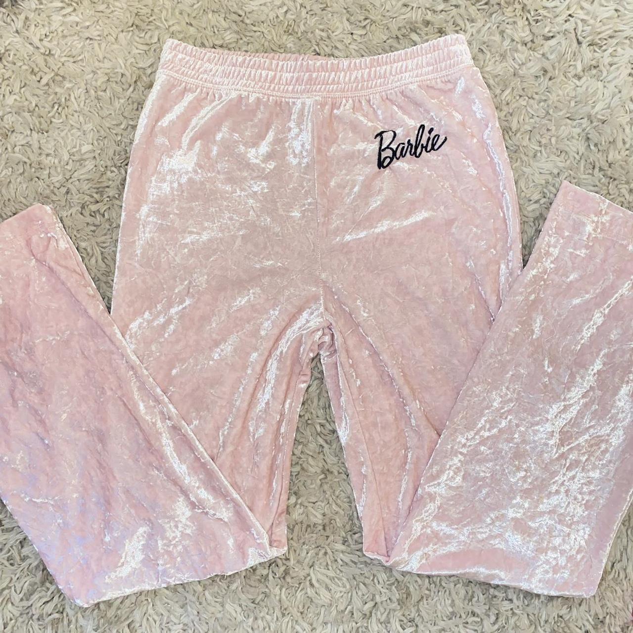 Barbie Women's Pink Trousers | Depop