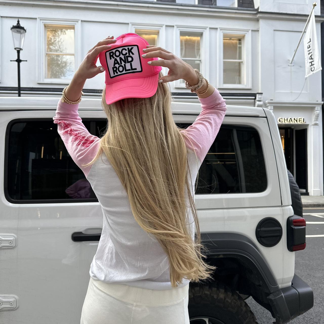 Malibu Neon Pink Aviator Nation Hat Aviator Nation Pink Trucker