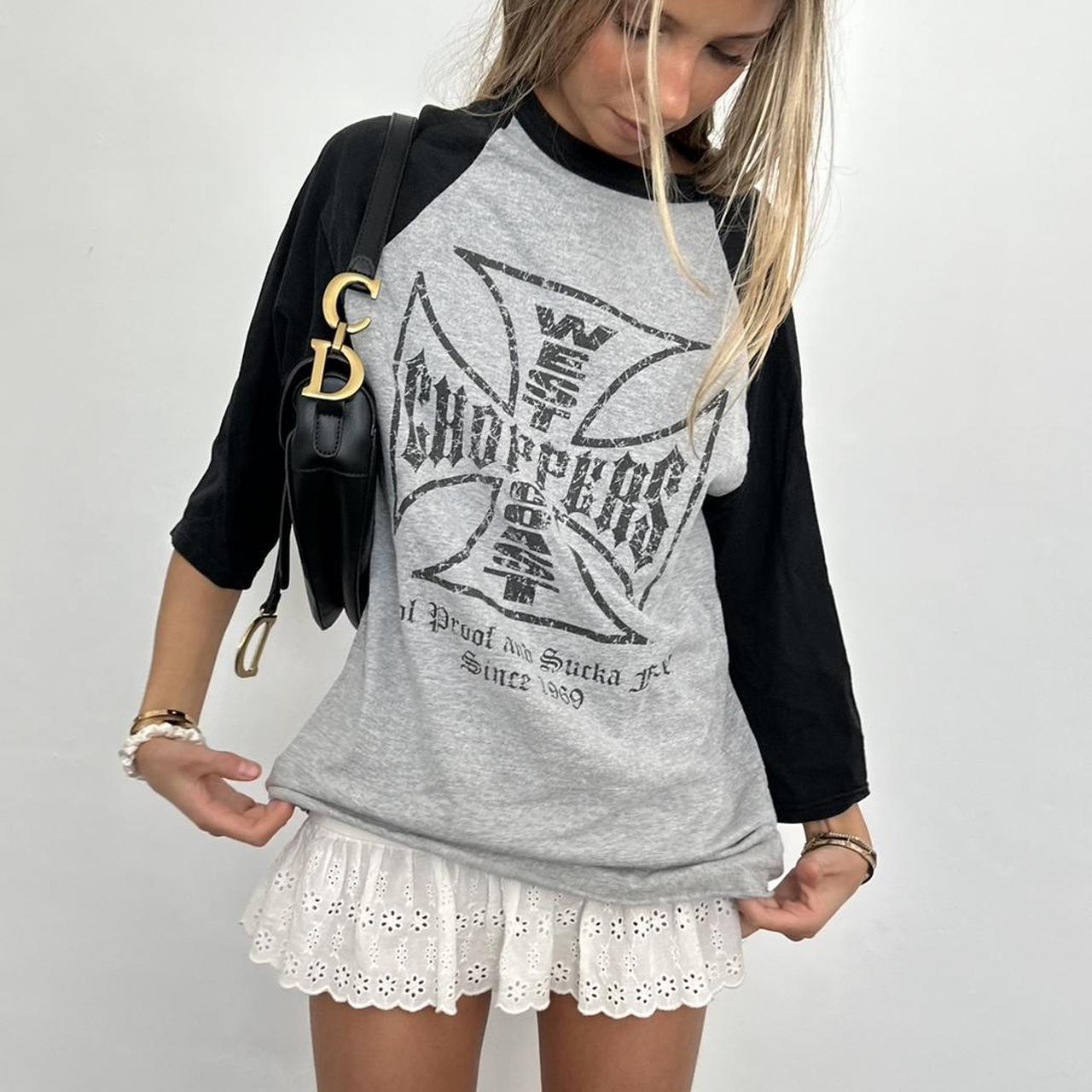 Vintage 90's West Coast Choppers long sleeve grey | Depop