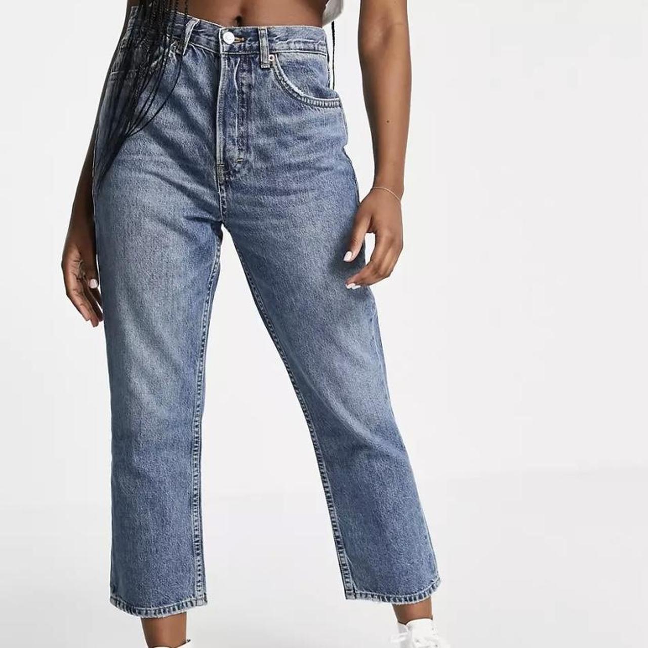 Light washed blue mid denim Topshop editor Jeans