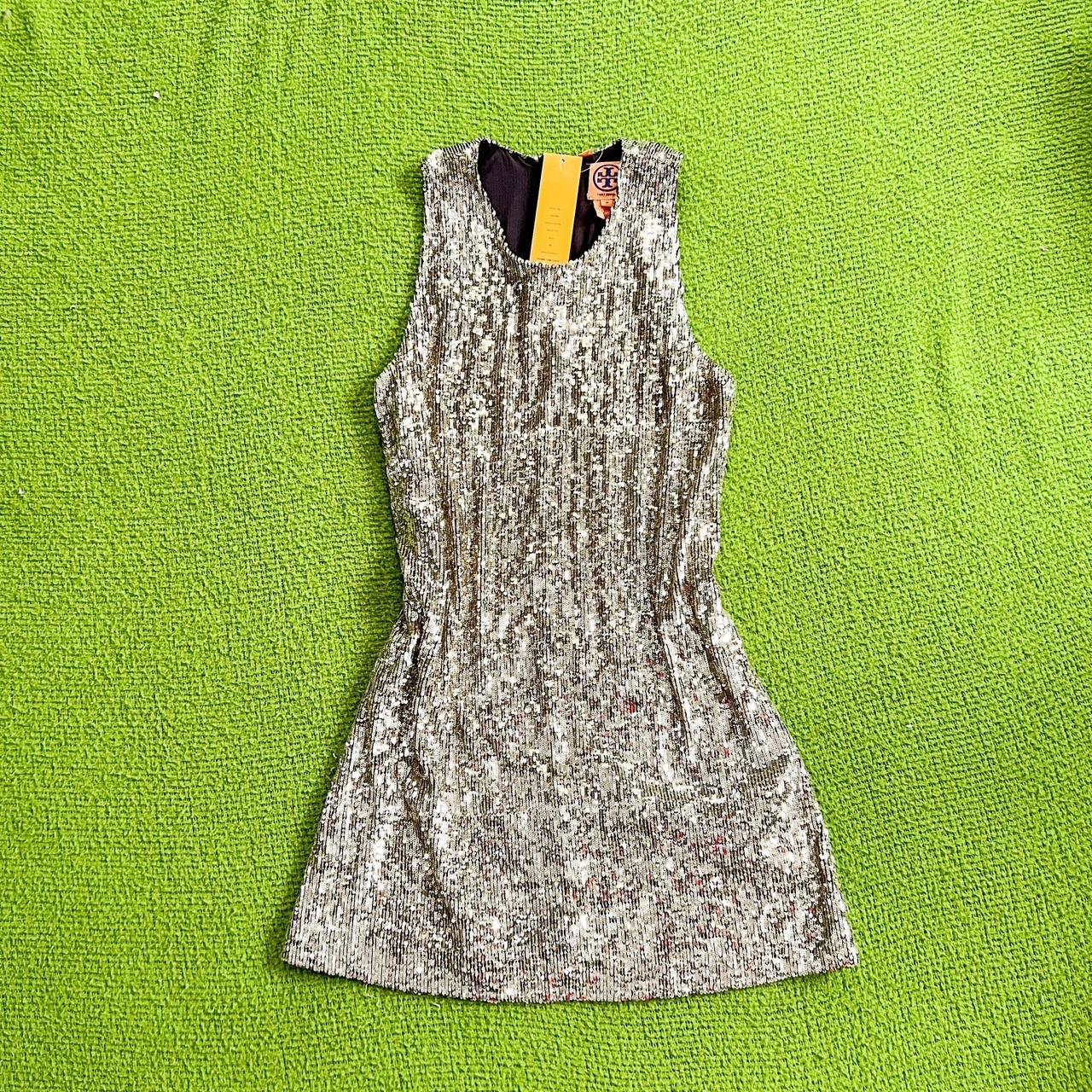 Tory burch outlet gold sequin dress