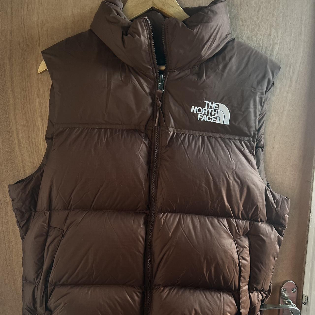 brown the north face nuptse body warmer warn... Depop