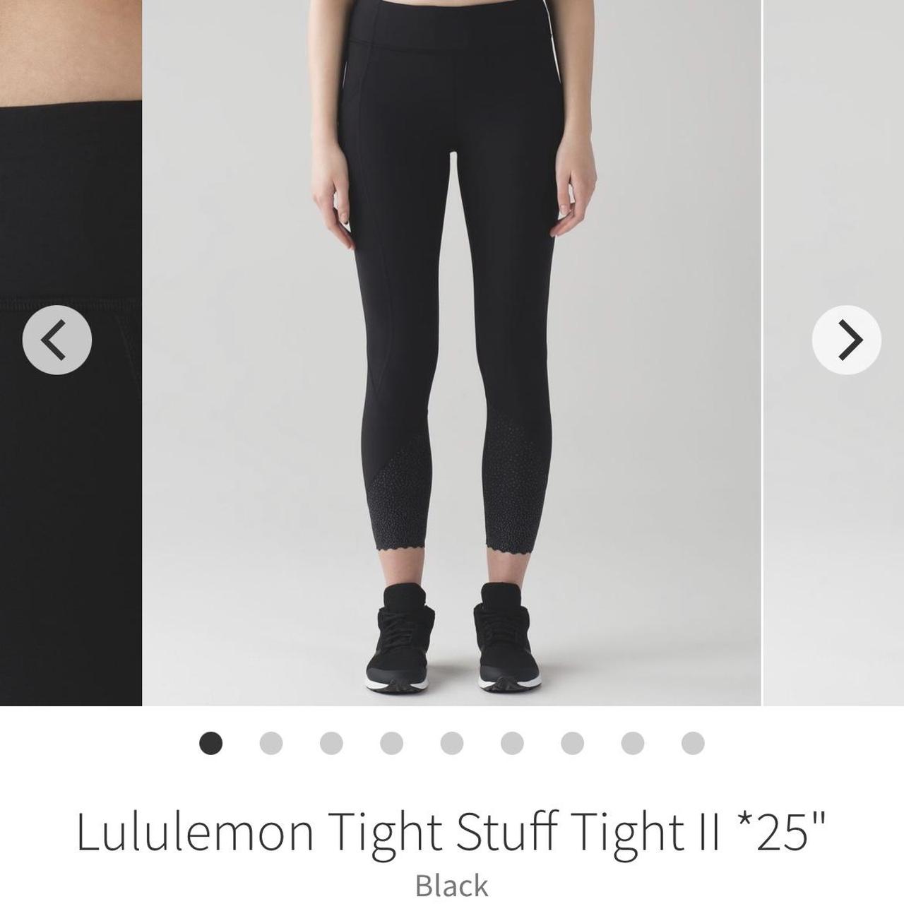 Lululemon Tight Stuff Tight II *25 Black Size - Depop