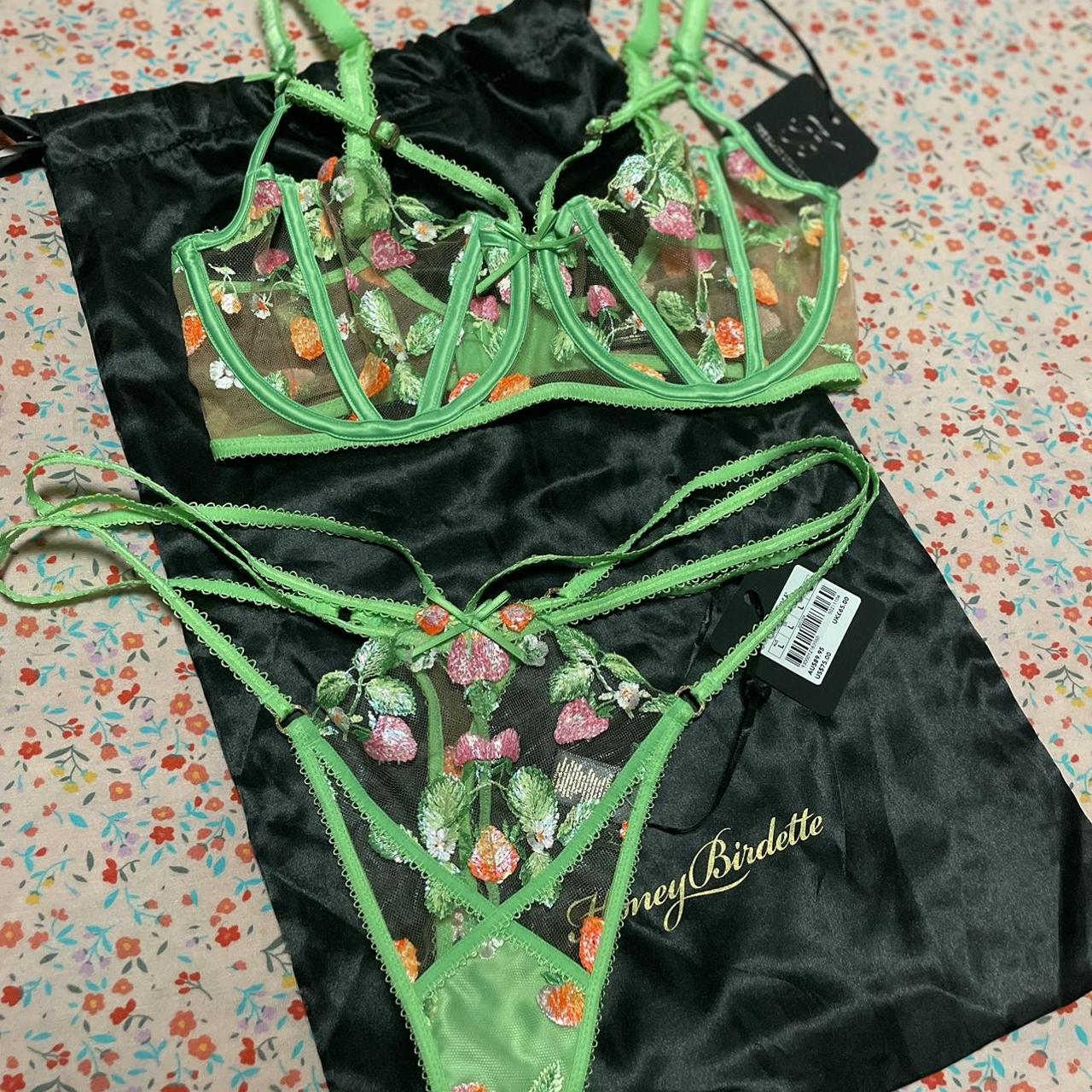 NWT Honey Birdette 2 piece lingerie set Cindy - Depop