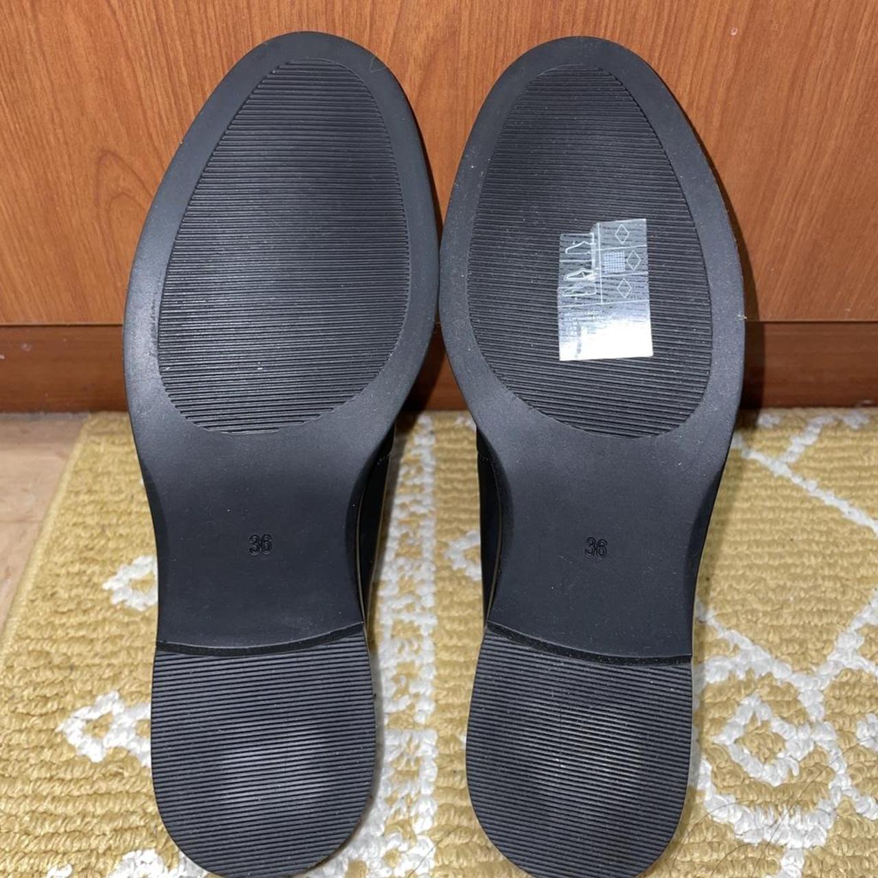 H&M Women's Black Loafers | Depop