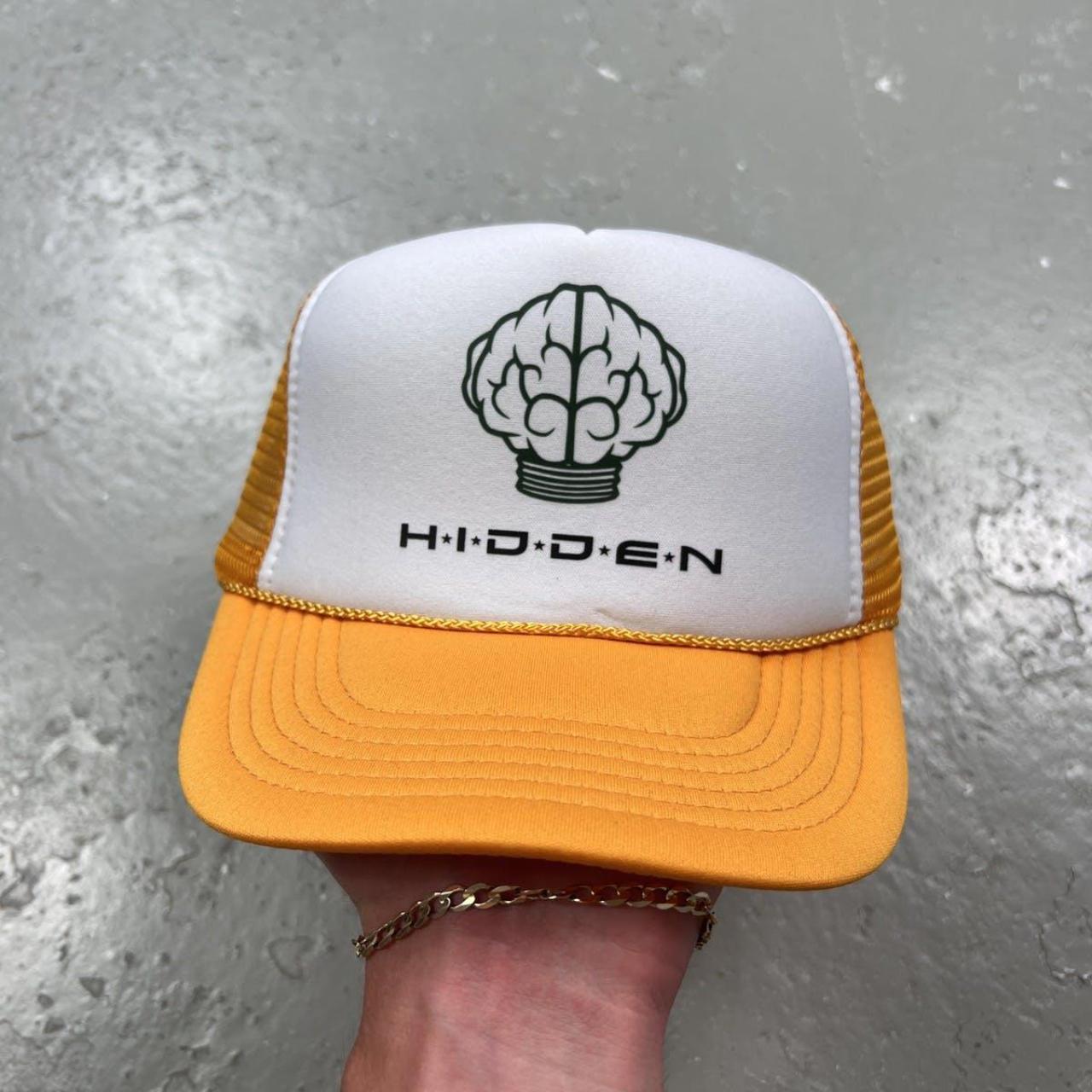 Hidden NY x Nerd Brain Trucker Hat Yellow Brand New - Depop