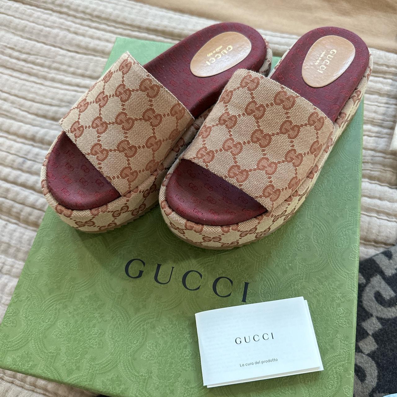 Gucci original gg online slide sandal