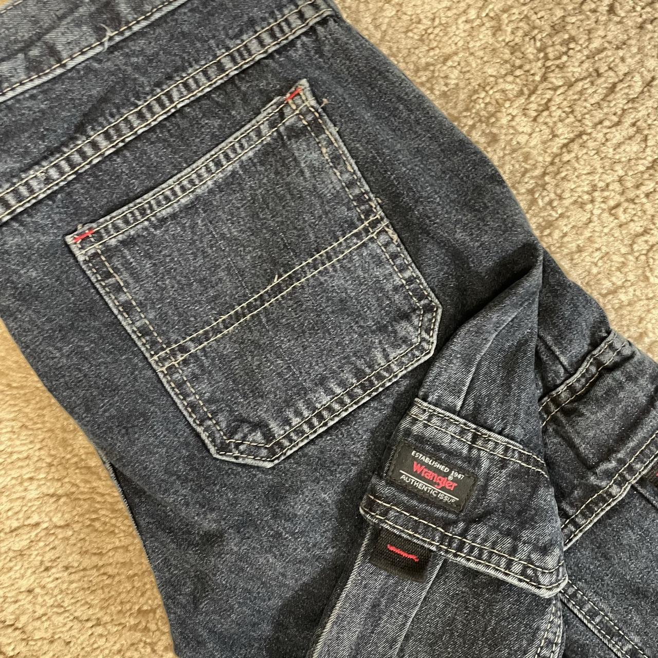 Awesome Wrangler cargo jeans/denim pants excellent... - Depop