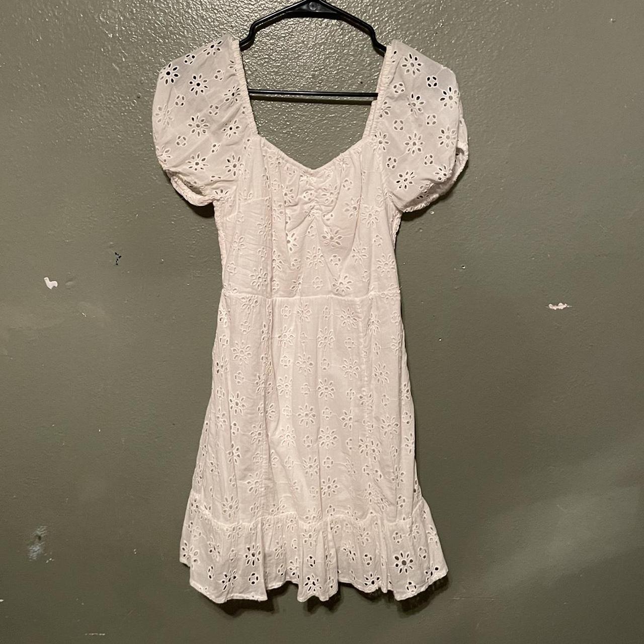 American Eagle Outfitters Women's White Dress | Depop