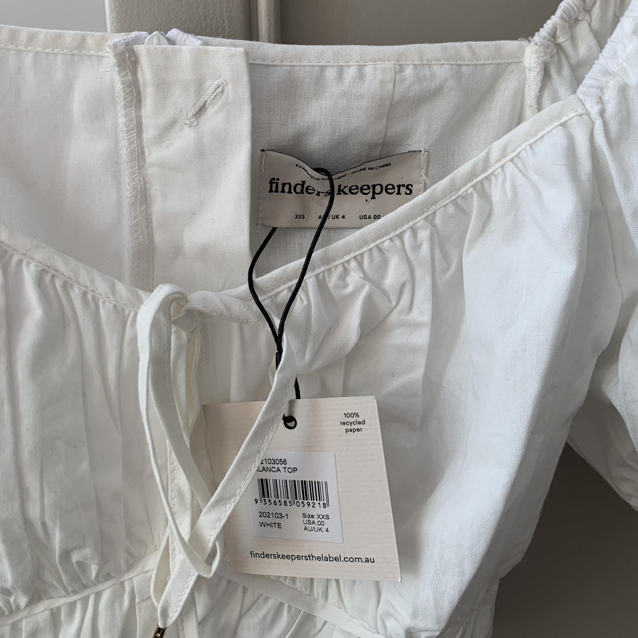 Finders Keepers Women's White Crop-top (3)