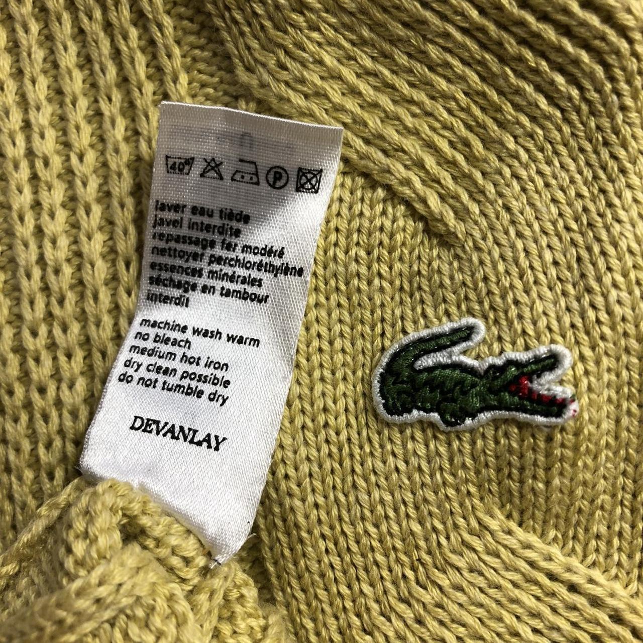 Yellow deals lacoste jumper